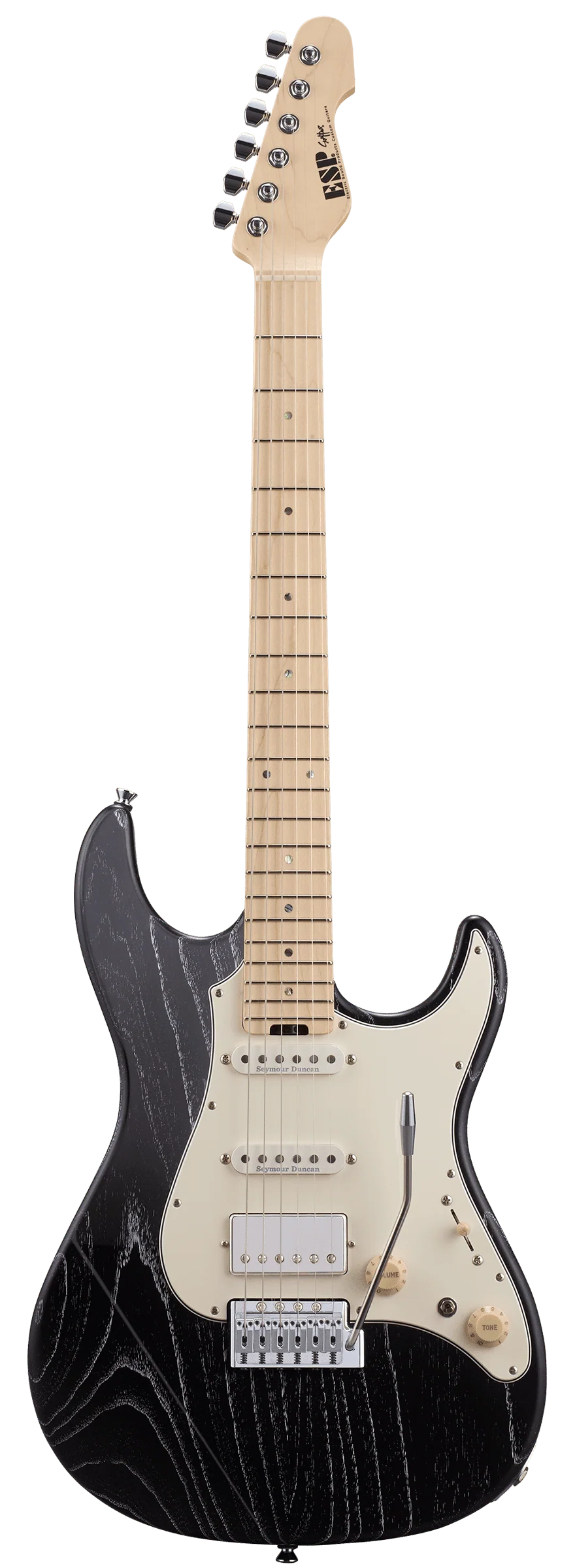ESP Original SNAPPER-AS/HR - Black w/ White Filler [MIJ - Made in Japan] - Image 2