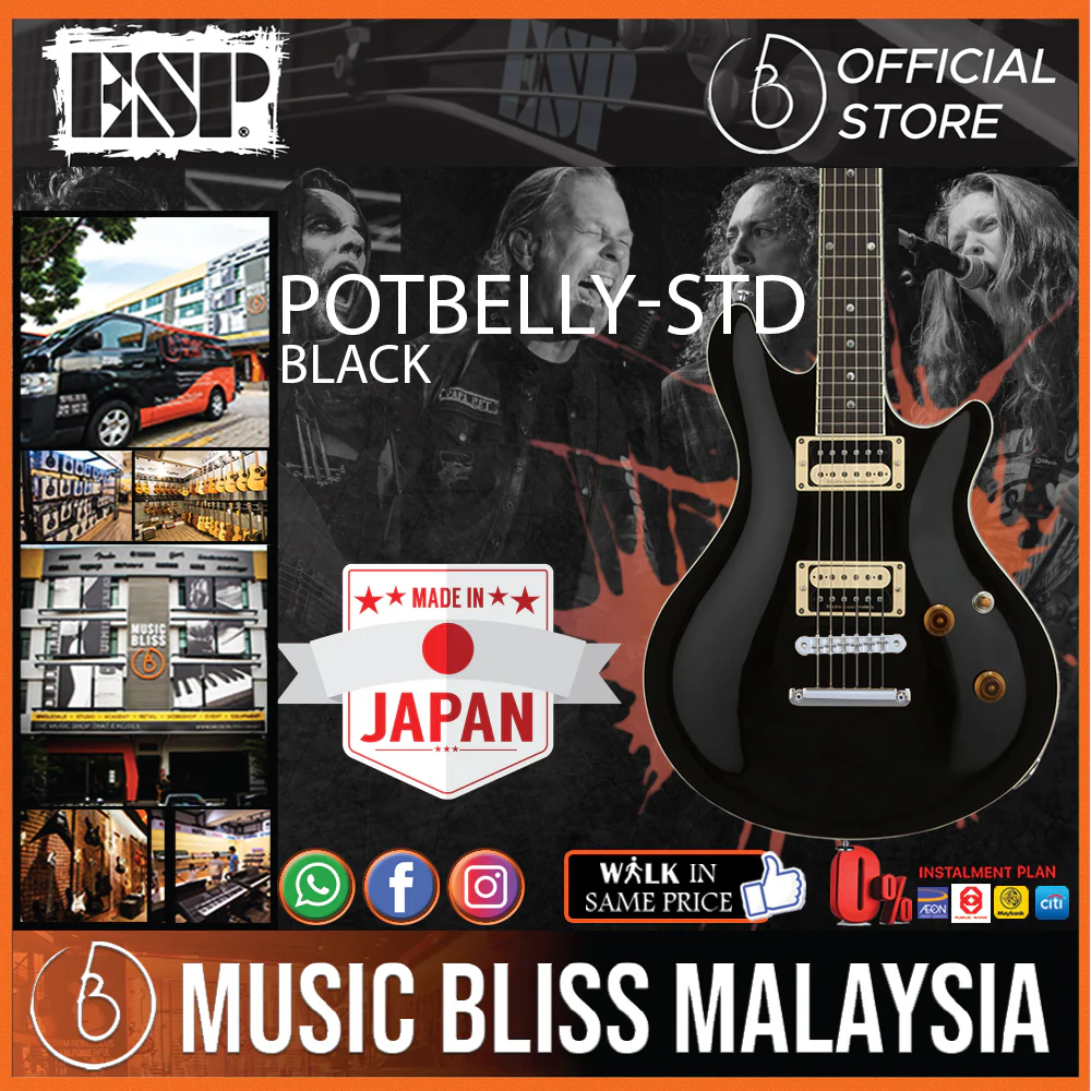 ESP Original Potbelly-STD - Black [MIJ - Made in Japan]
