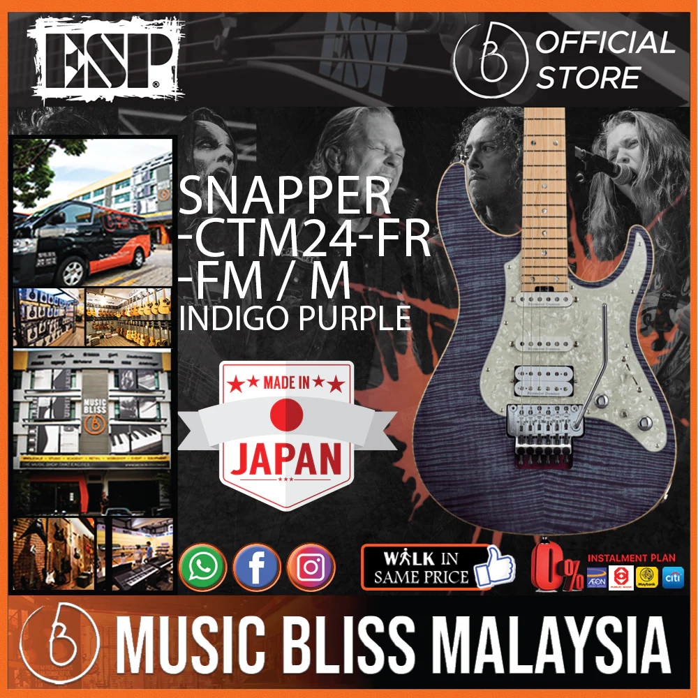 ESP Original SNAPPER-CTM24 FR FM/M - Indigo Purple [MIJ - Made in Japan]
