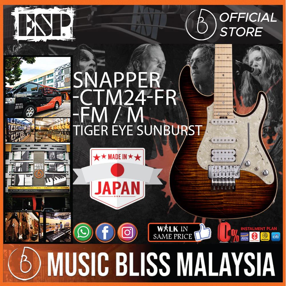 ESP Original SNAPPER-CTM24 FR FM/M - Tiger Eye Sunburst [MIJ - Made in Japan]