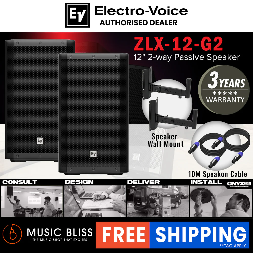 EV Electro-Voice ZLX-12 G2 1000W 12" Passive Speaker - Image 4