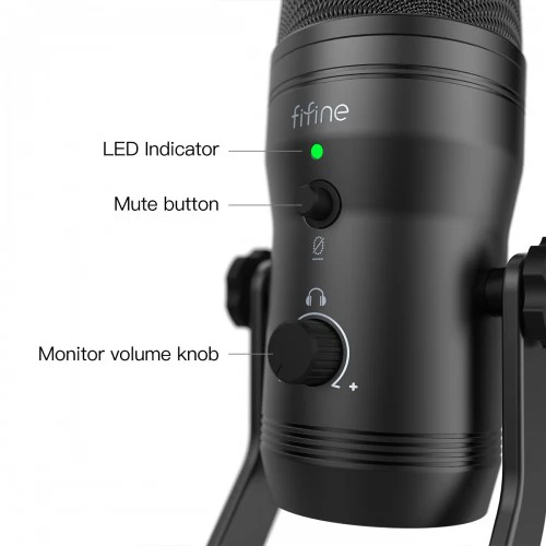 FIFINE K690 USB Microphone for PC, PS4, Mac with Four Pickup Patterns for Vocals, YouTube, Streaming, Gaming, ASMR, Zoom, Google Meet, Online Meeting & Online Calls - Image 5