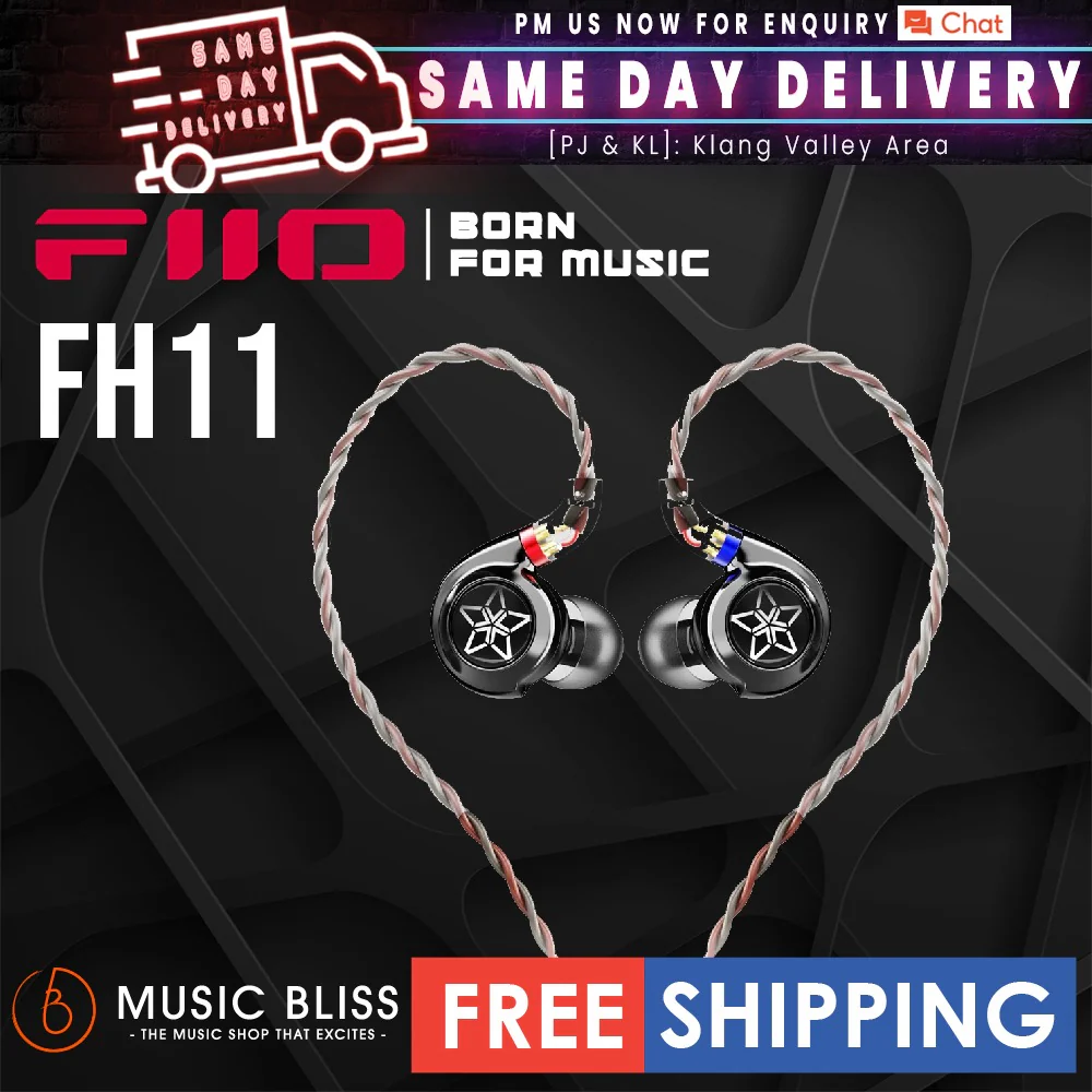 FiiO FH11 Hybrid In-Ear Earphones