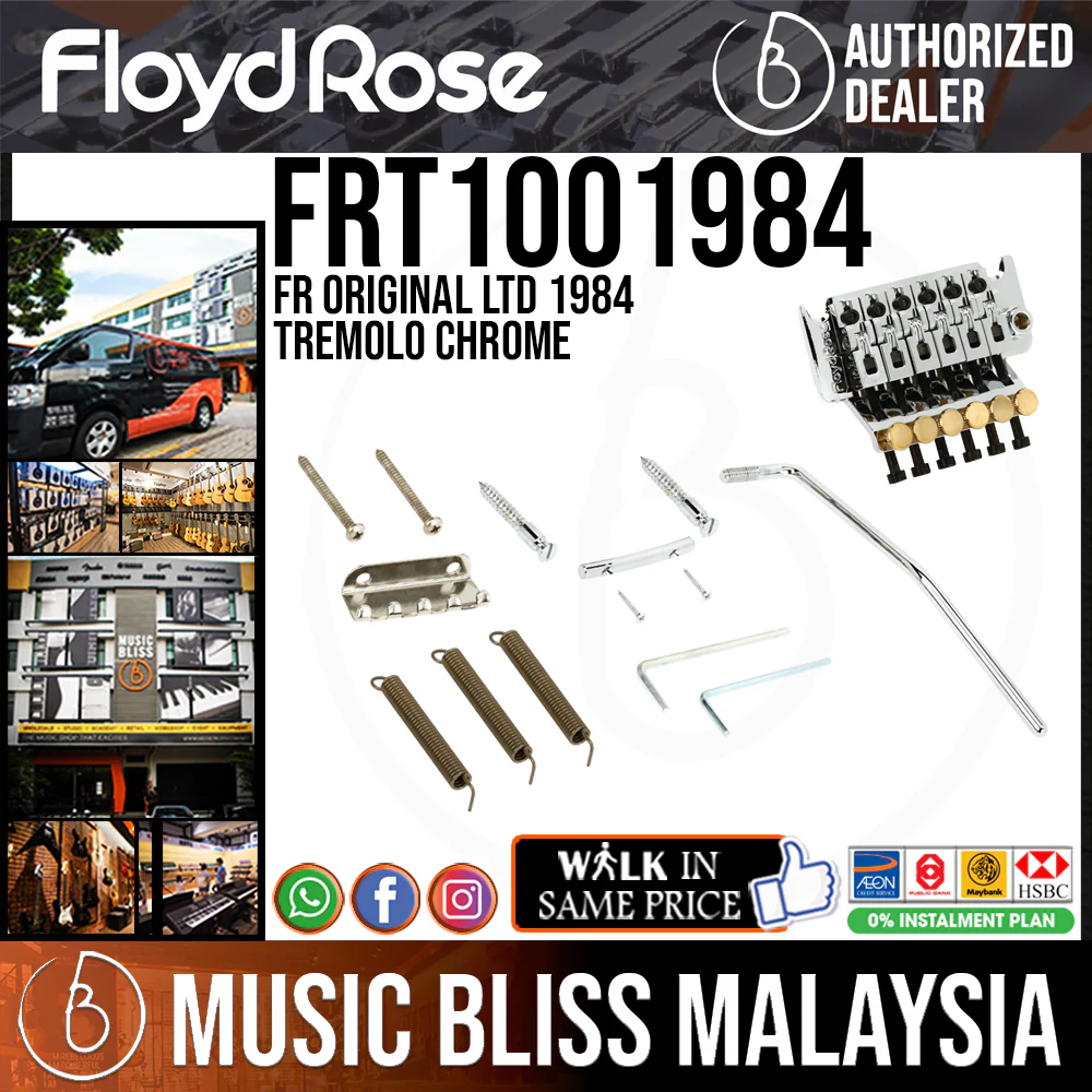 Floyd Rose FRT1001984 Original 1984 Tremolo System - Chrome