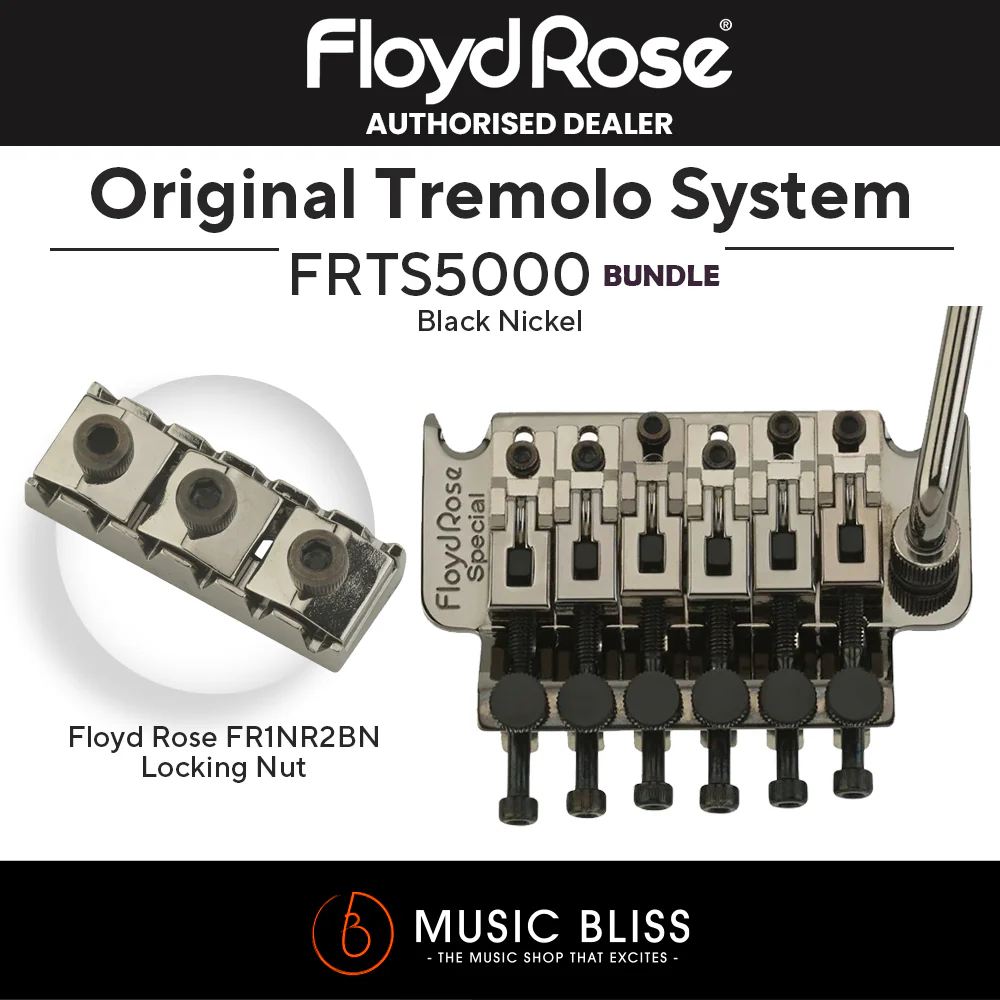 Floyd Rose FRTS5000 Special Series Tremolo System with Floyd Rose FR1NR2BN 1000 Series / Special R2 Locking Nut Package - Image 2