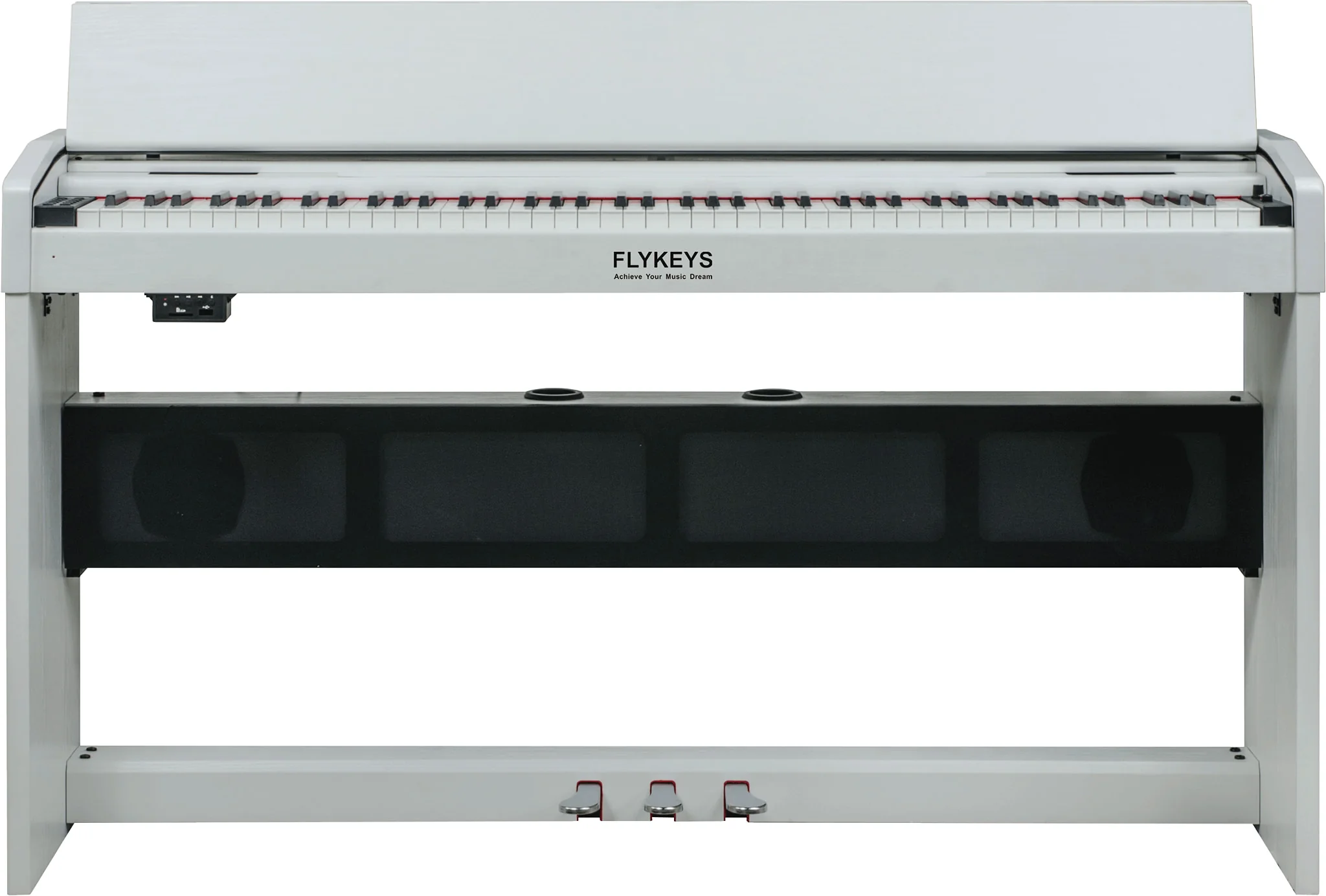 FLYKEYS FK100 88-Key Digital Piano Home Electric Piano Keyboard - White (FK-100 / FK 100) - Image 2