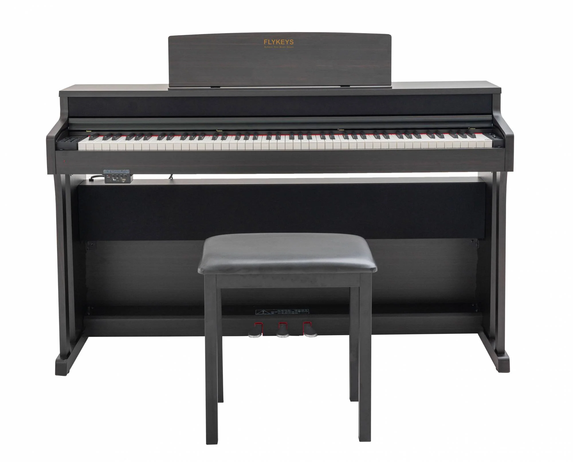 FLYKEYS FK130 88-Key Digital Piano Home Electric Piano Keyboard - Rosewood (FK-130 / FK 130) - Image 2