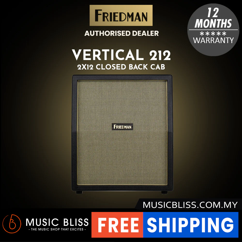 Friedman Vertical 212 120-watt 2x12" Extension Cabinet - Gold Weave