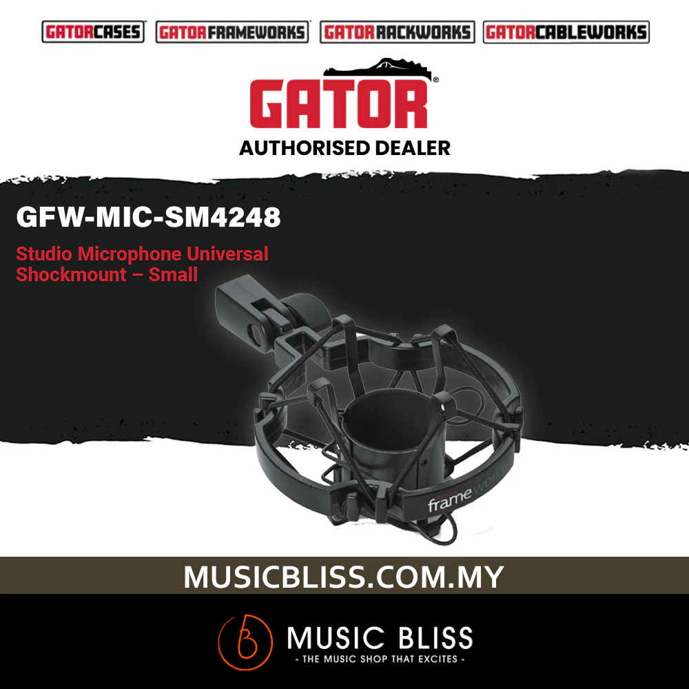 Gator Frameworks GFW-MIC-SM4248 Universal Shockmount For Mics 42-48Mm In Diameter