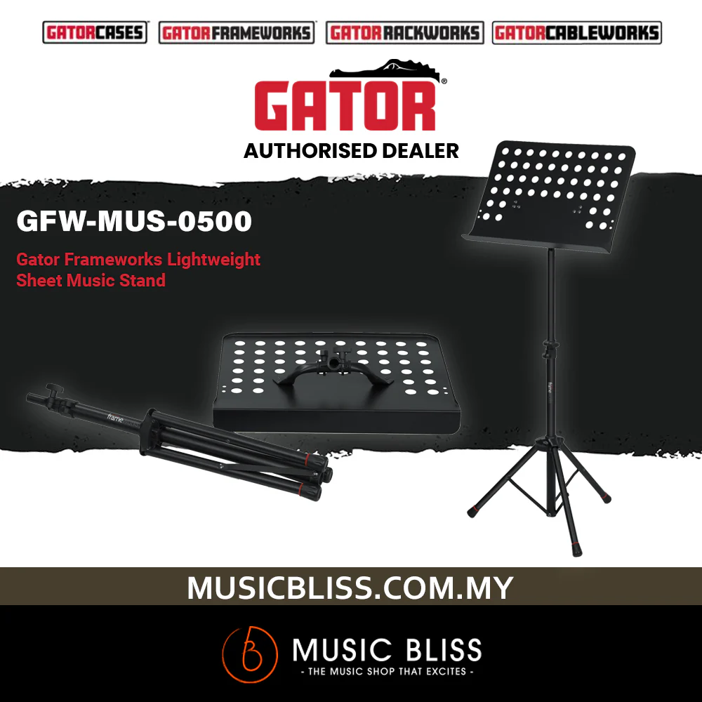 Gator Frameworks GFW-MUS-0500 Lightweight Sheet Music Stand