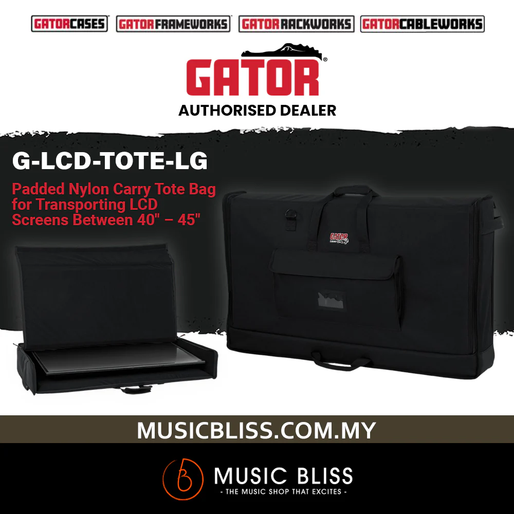 Gator G-LCD-TOTE-LG Padded Transport Bag for 40" - 45" LCD Screens
