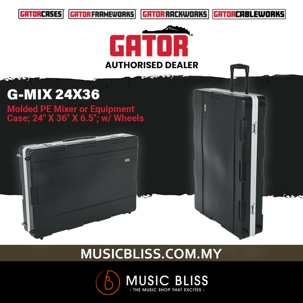 Gator G-MIX 24x36 ATA Mixer Case with Wheels and Tow Handle