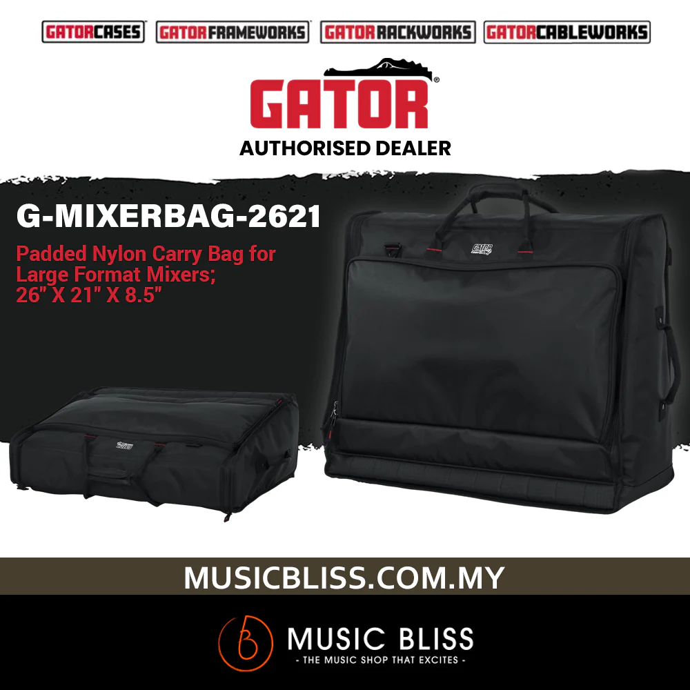 Gator G-MIXERBAG-2621 Padded Bag for Behringer X32 Compact and Similar-sized Mixers