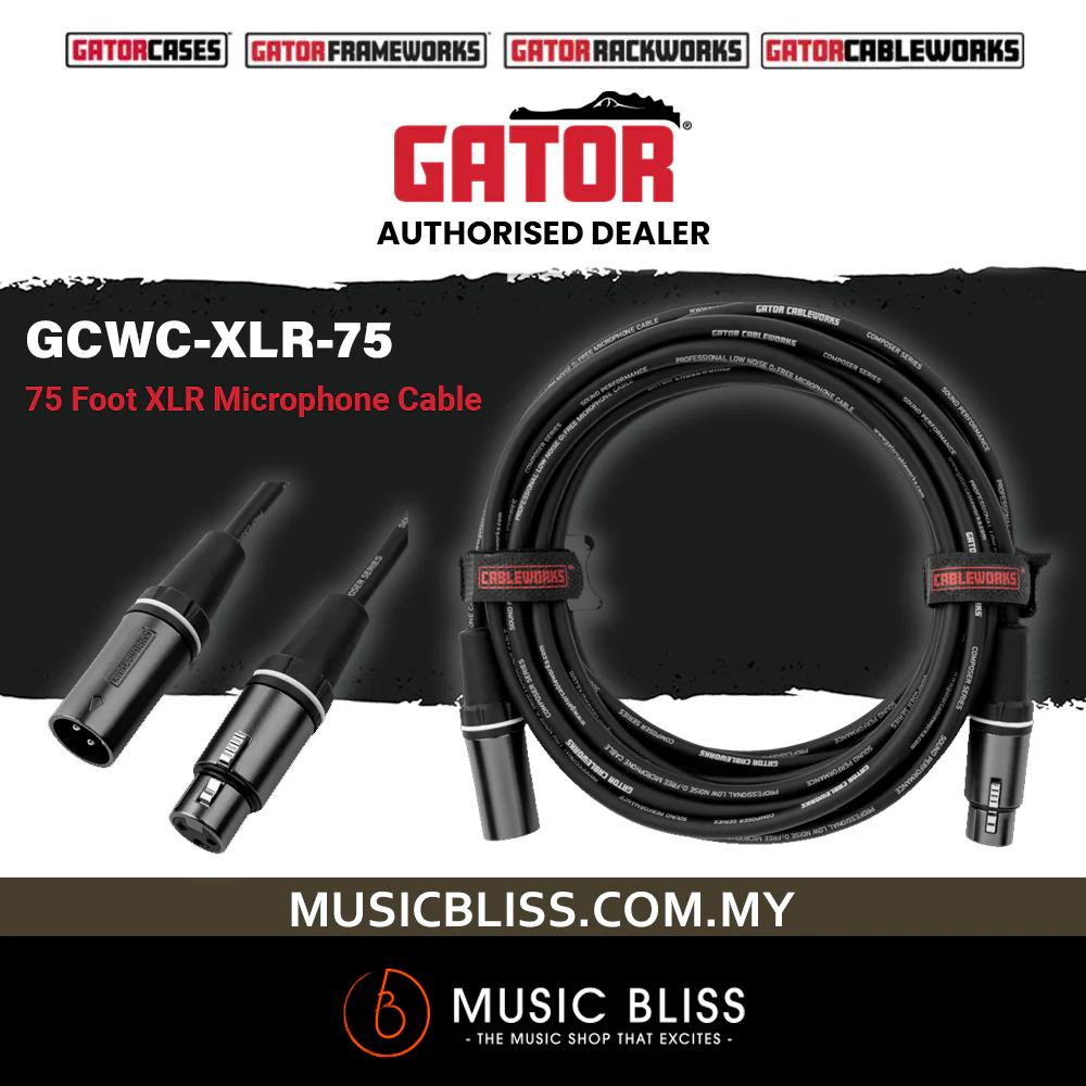 Gator GCWC-XLR-75 Composer Series 75 Foot XLR Microphone Cable
