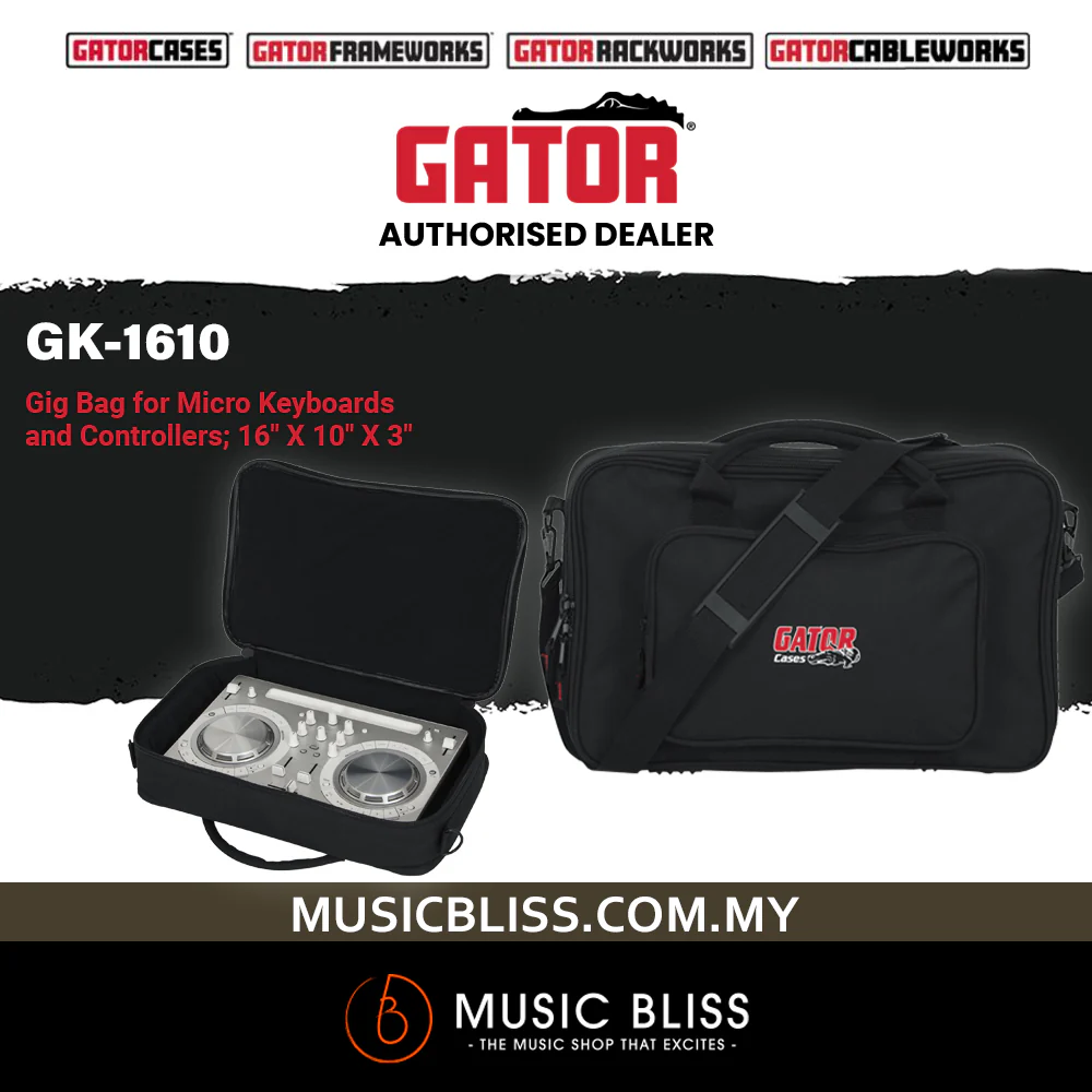 Gator GK-1610 Micro Key and Controller Gig Bag