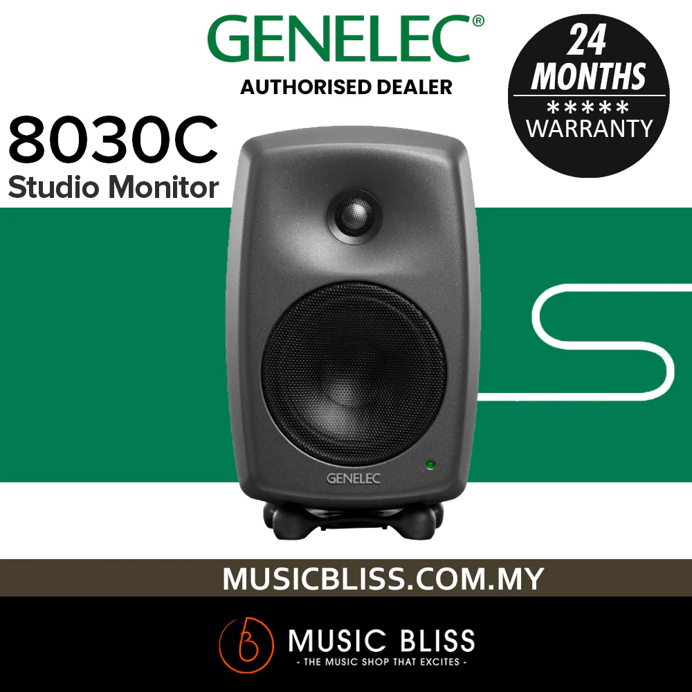 Genelec 8030C 5" 2-Way 100W Active Studio Monitor - Dark Grey - Image 2