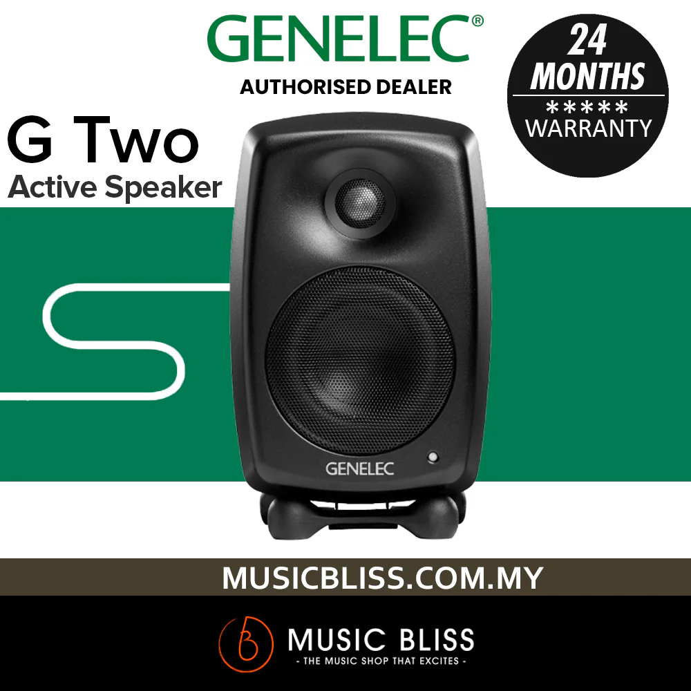 Genelec G Two 2-Way Powered Bookshelf Speaker - Mystic Black - Image 2