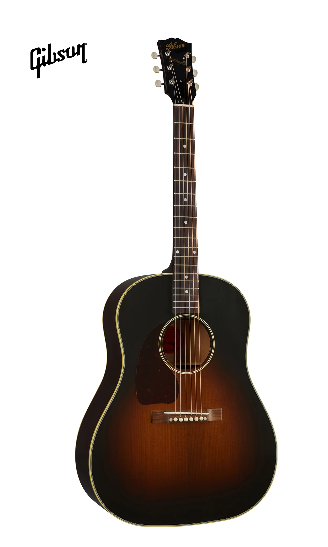 GIBSON 1942 BANNER J-45 LEFT-HANDED ACOUSTIC GUITAR - VINTAGE SUNBURST - Image 2
