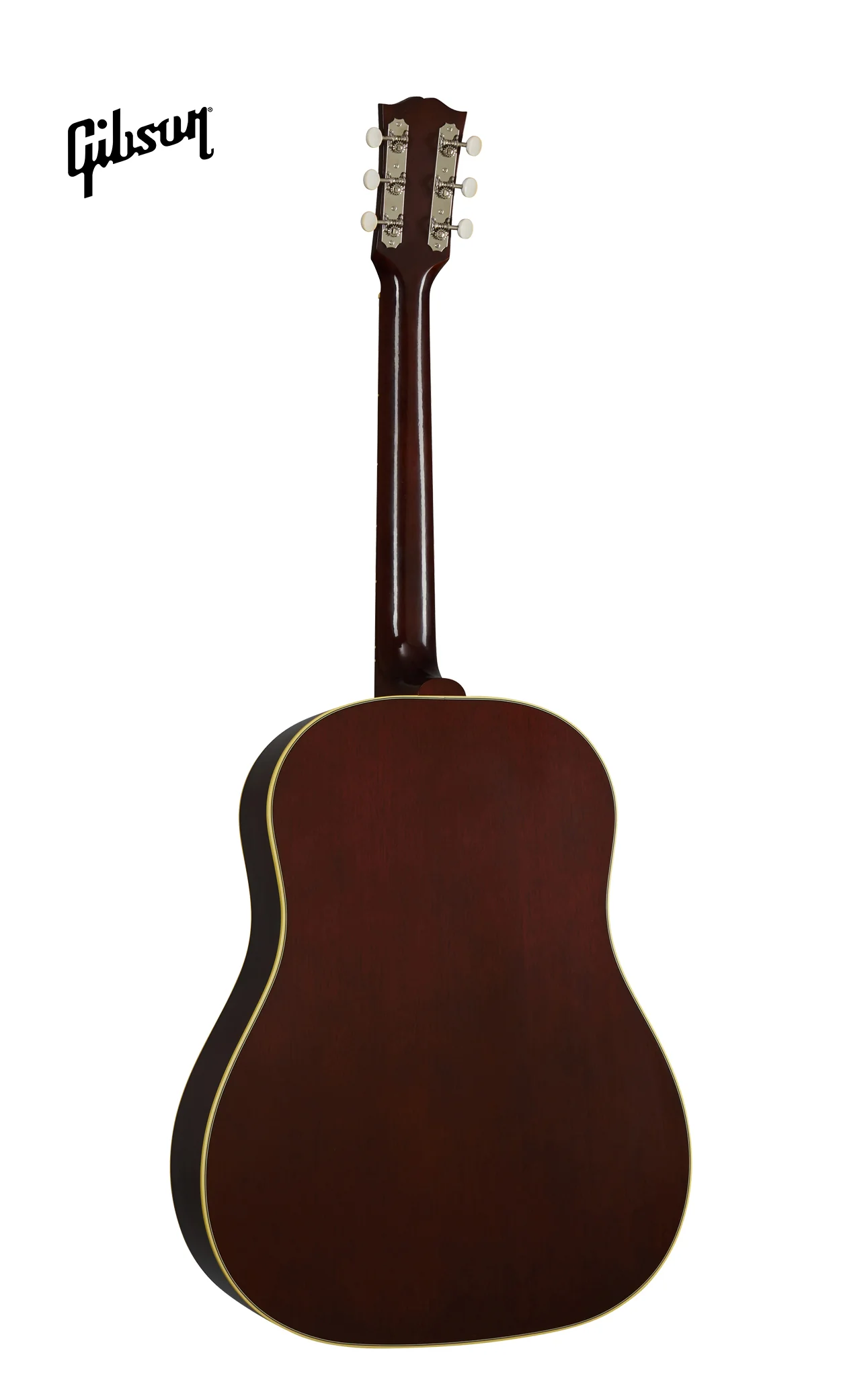 GIBSON 1942 BANNER J-45 LEFT-HANDED ACOUSTIC GUITAR - VINTAGE SUNBURST - Image 4