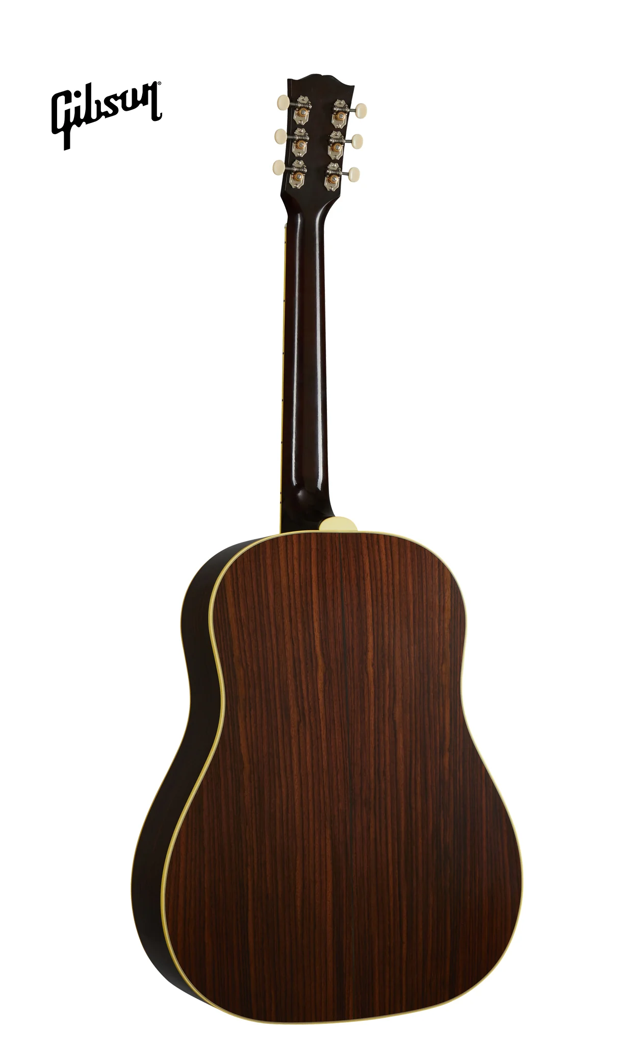 GIBSON 1942 BANNER SOUTHERN JUMBO LEFT-HANDED ACOUSTIC GUITAR - VINTAGE SUNBURST - Image 4