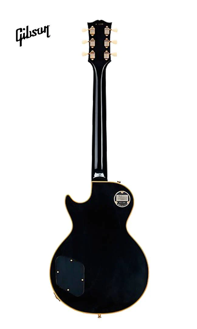 GIBSON 1954 LES PAUL CUSTOM STAPLE PICKUP REISSUE VOS ELECTRIC GUITAR - EBONY - Image 4