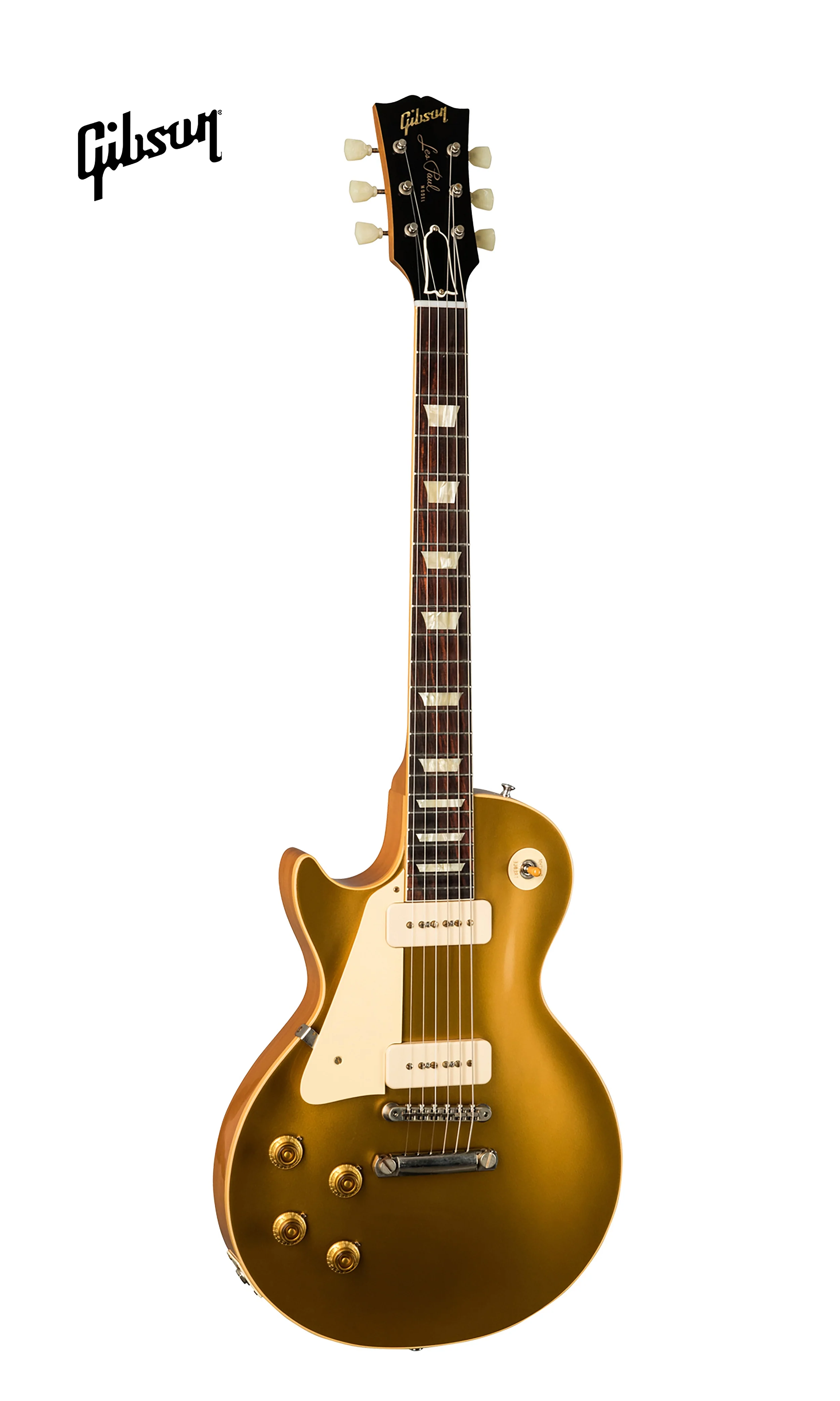GIBSON 1956 LES PAUL GOLDTOP REISSUE VOS LEFT-HANDED ELECTRIC GUITAR - DOUBLE GOLD - Image 2