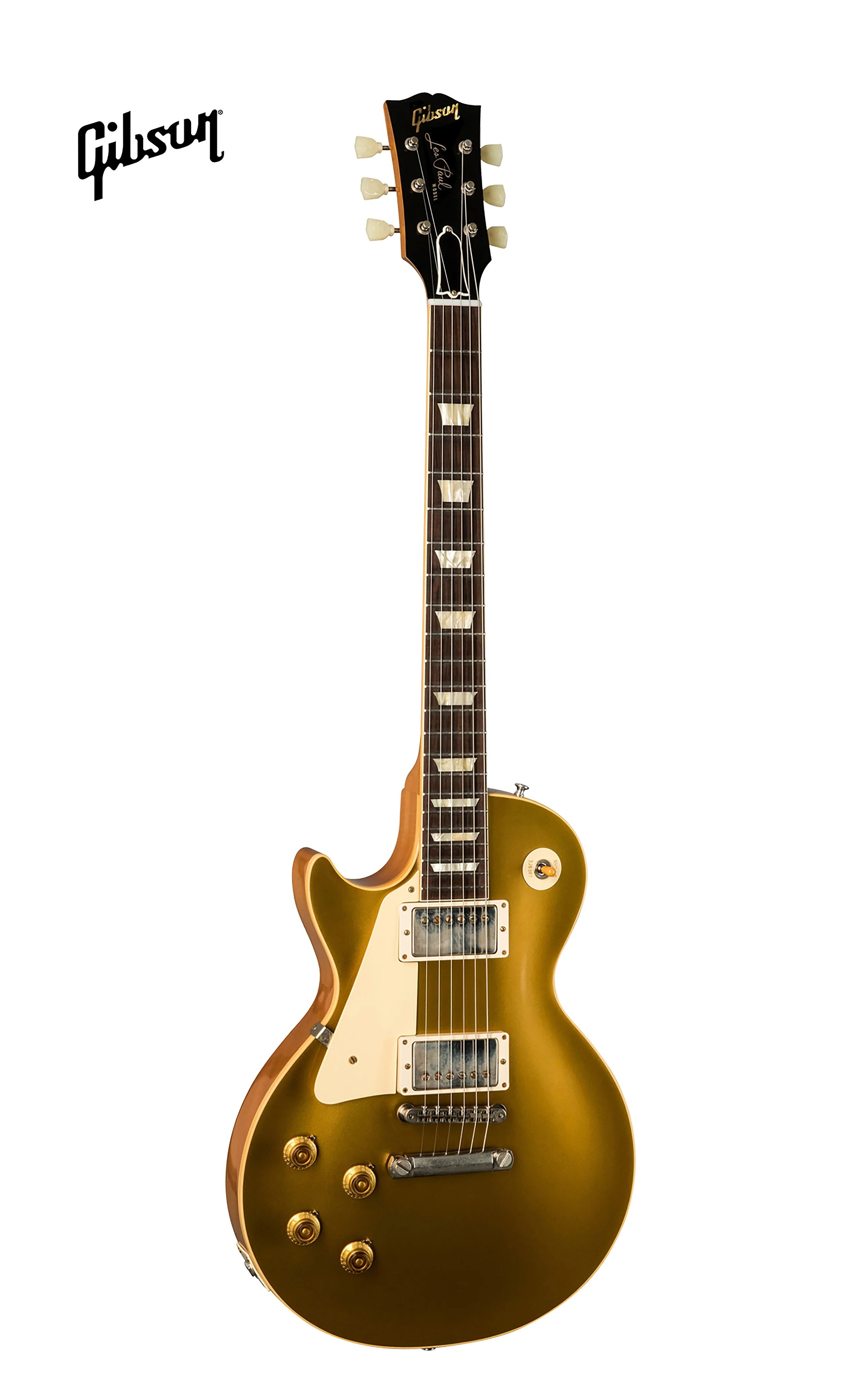 GIBSON 1957 LES PAUL GOLDTOP REISSUE VOS LEFT-HANDED ELECTRIC GUITAR - DOUBLE GOLD - Image 2