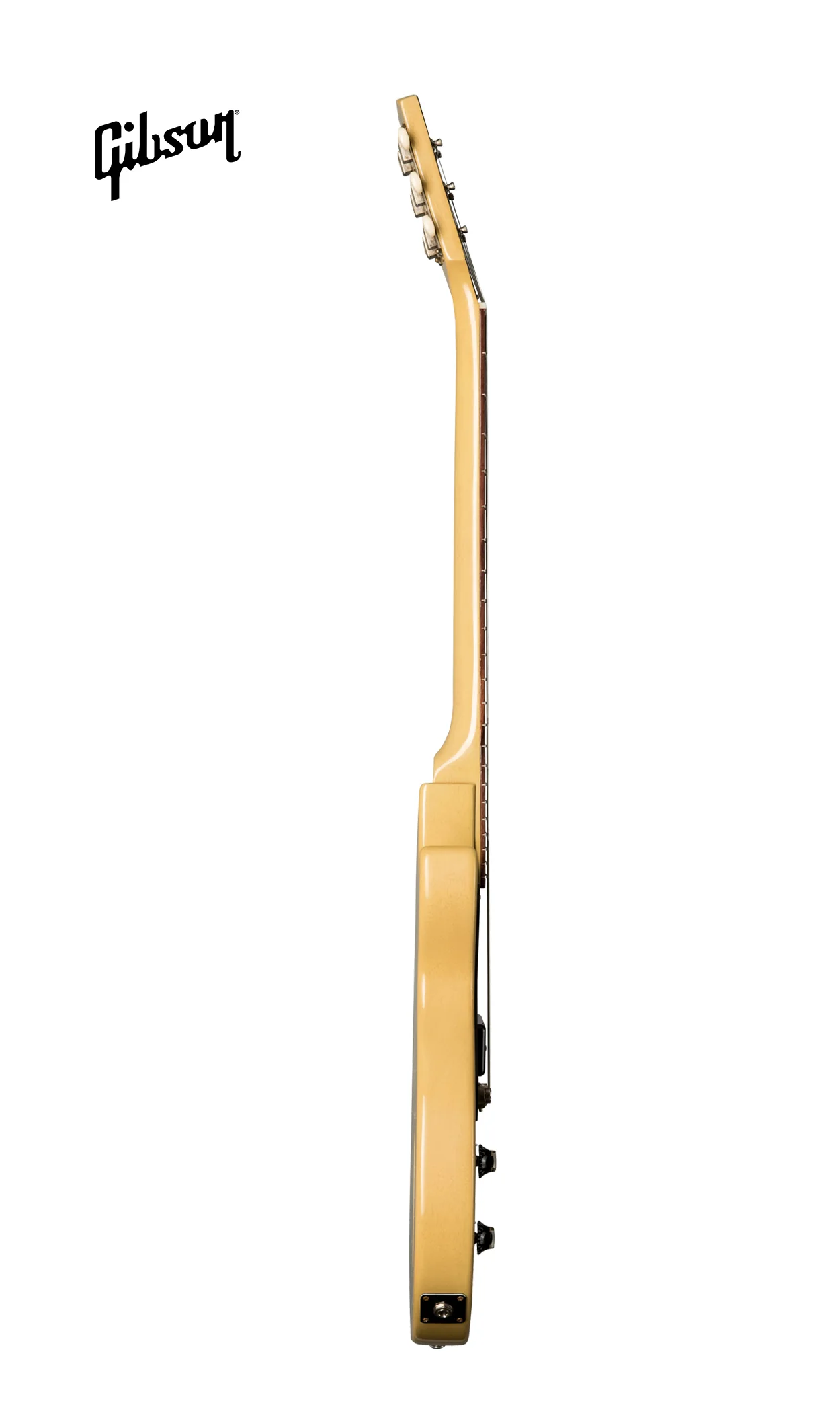 GIBSON 1957 LES PAUL JUNIOR SINGLE CUT REISSUE VOS LEFT-HANDED ELECTRIC GUITAR - TV YELLOW - Image 4