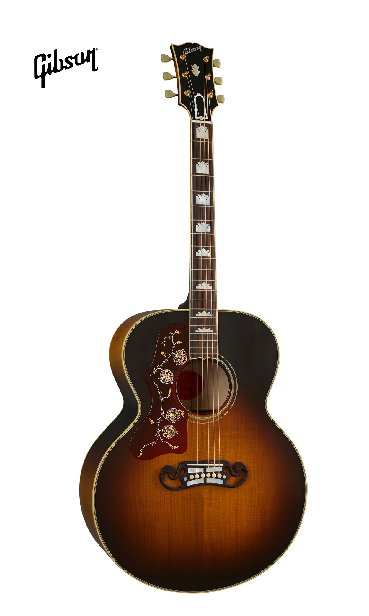 GIBSON 1957 SJ-200 LEFT-HANDED ACOUSTIC GUITAR - VINTAGE SUNBURST - Image 2
