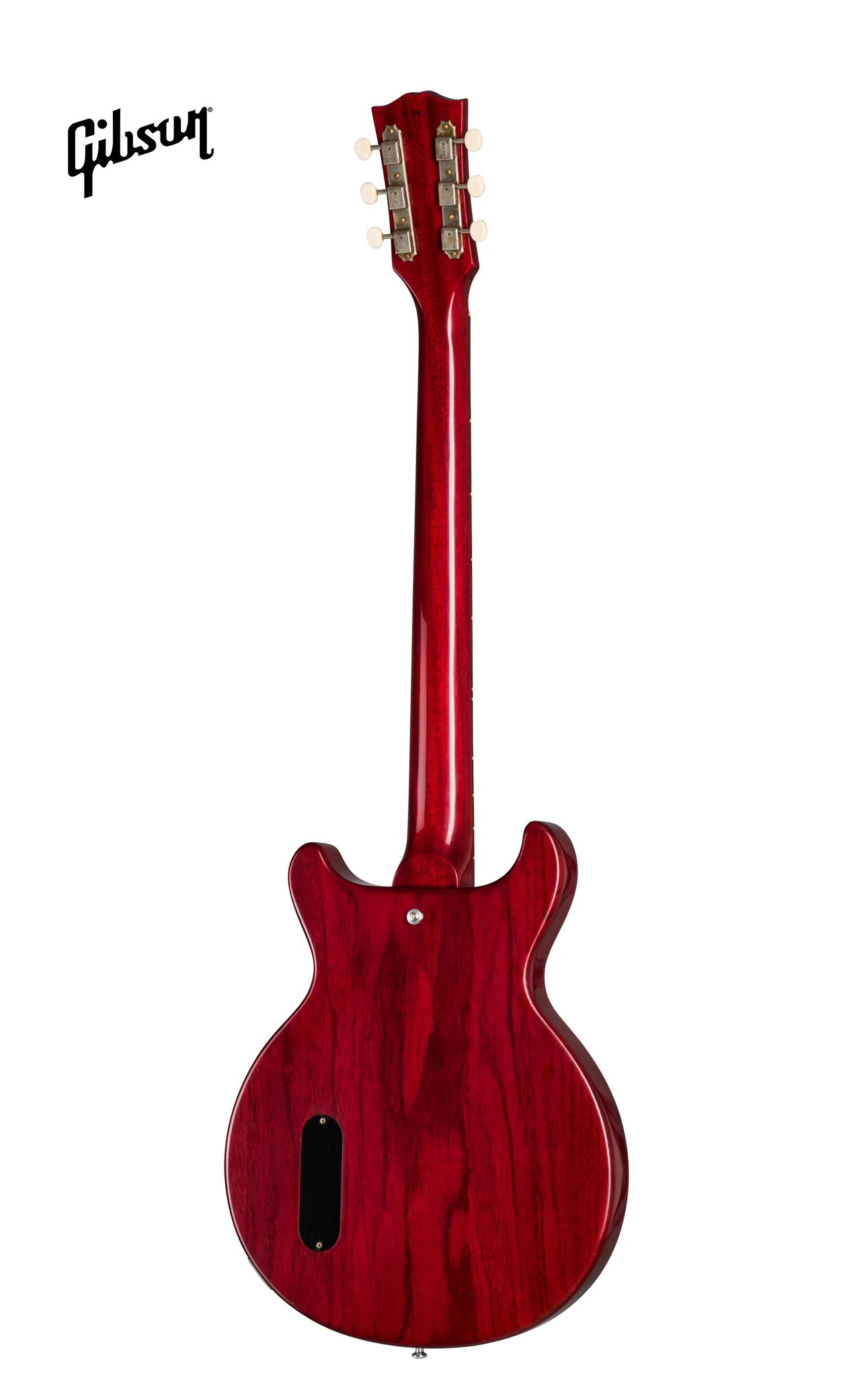 GIBSON 1958 LES PAUL JUNIOR DOUBLE CUT REISSUE VOS ELECTRIC GUITAR - CHERRY RED - Image 4