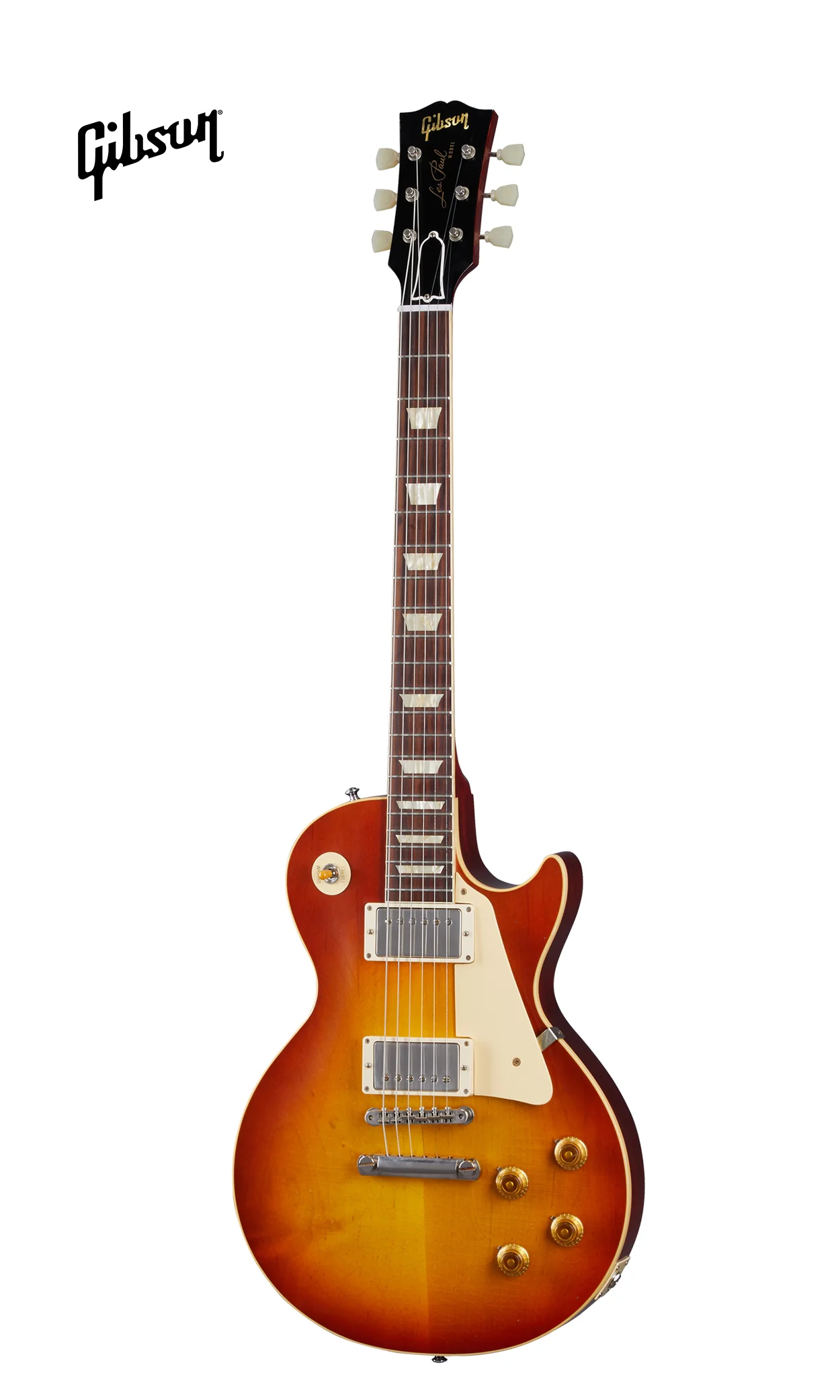 GIBSON 1958 LES PAUL STANDARD REISSUE ULTRA LIGHT AGED ELECTRIC GUITAR - WASHED CHERRY SUNBURST - Image 2