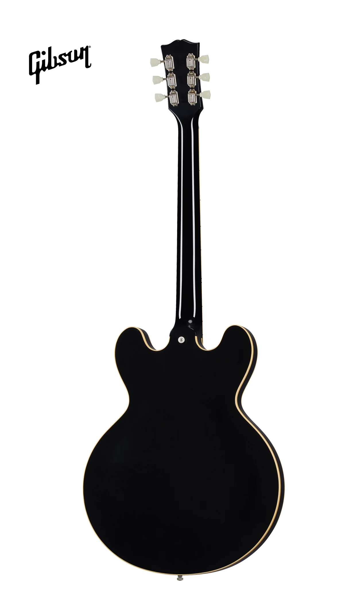 GIBSON 1959 ES-335 REISSUE ULTRA LIGHT AGED SEMI-HOLLOWBODY ELECTRIC GUITAR - EBONY - Image 4