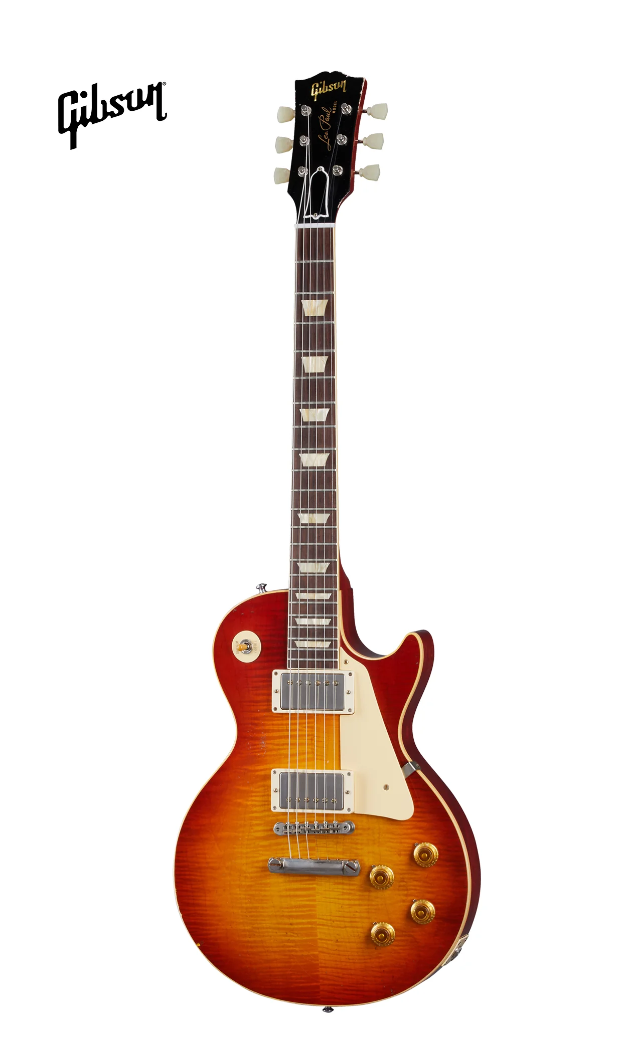 GIBSON 1959 LES PAUL STANDARD REISSUE LIGHT AGED ELECTRIC GUITAR - CHERRY TEABURST - Image 2