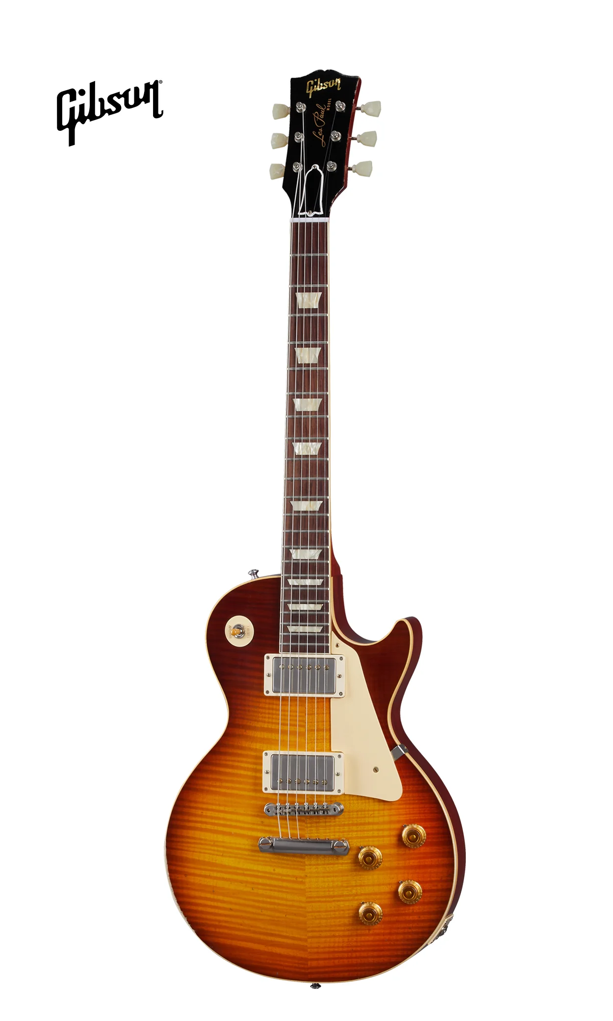 GIBSON 1959 LES PAUL STANDARD REISSUE LIGHT AGED ELECTRIC GUITAR - ROYAL TEABURST - Image 2