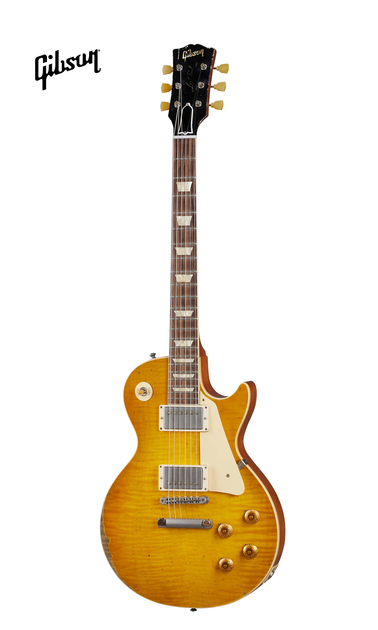 GIBSON 1959 LES PAUL STANDARD REISSUE ULTRA HEAVY AGED ELECTRIC GUITAR - LEMON BURST - Image 2