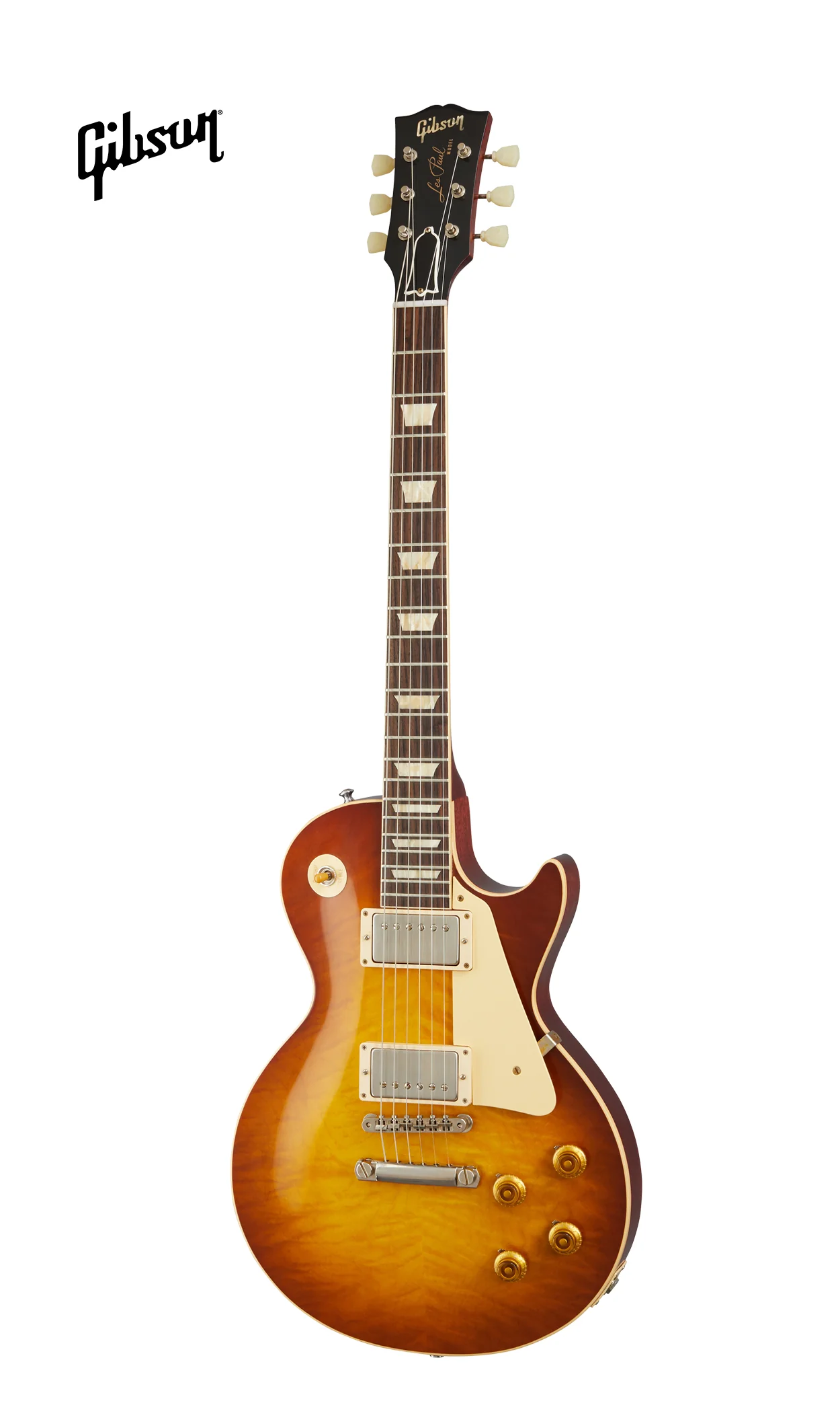 GIBSON 1959 LES PAUL STANDARD REISSUE VOS ELECTRIC GUITAR - ICED TEA BURST - Image 2