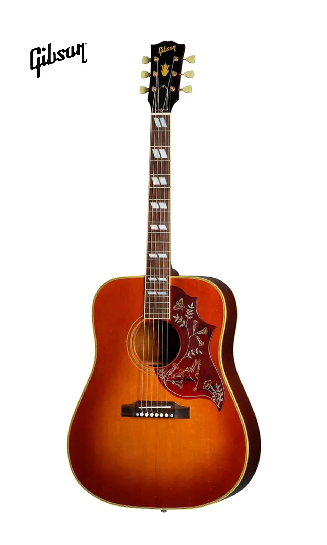 GIBSON 1960 HUMMINGBIRD MURPHY LAB LIGHT AGED ACOUSTIC GUITAR - CHERRY SUNBURST - Image 2