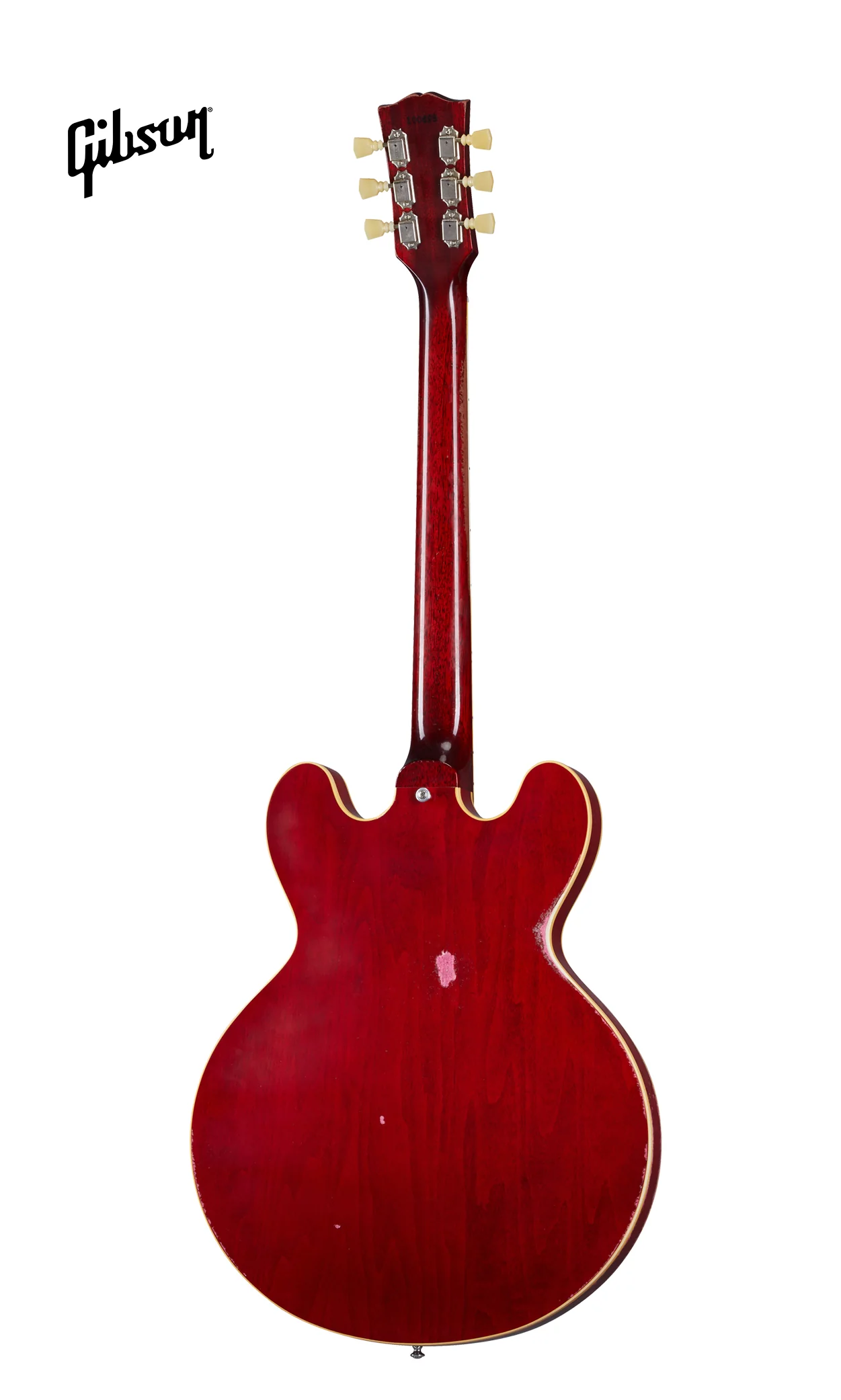 GIBSON 1961 ES-335 REISSUE HEAVY AGED SEMI-HOLLOWBODY ELECTRIC GUITAR - 60S CHERRY - Image 4