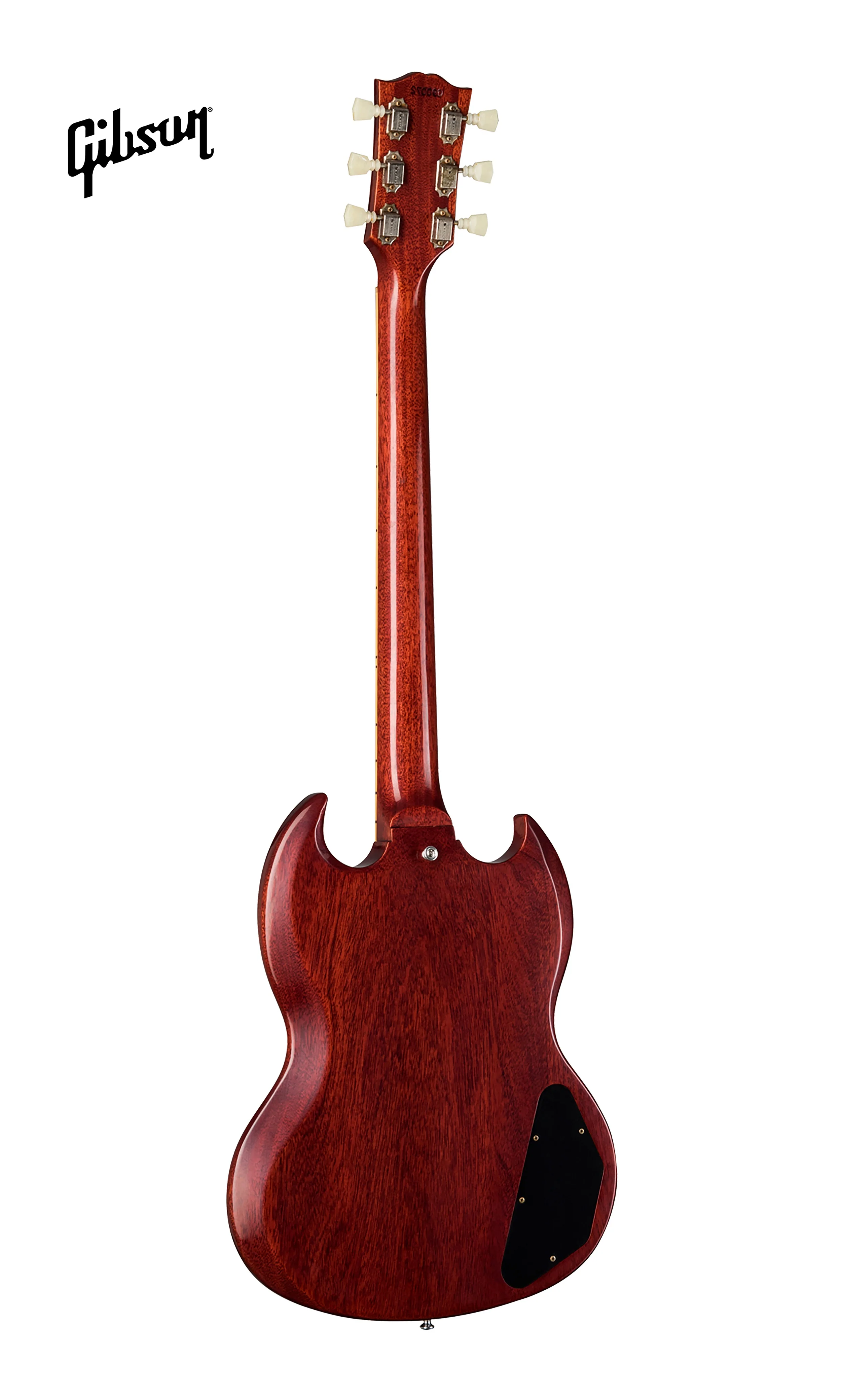 GIBSON 1961 LES PAUL SG STANDARD REISSUE STOPBAR VOS LEFT-HANDED ELECTRIC GUITAR - CHERRY RED - Image 4