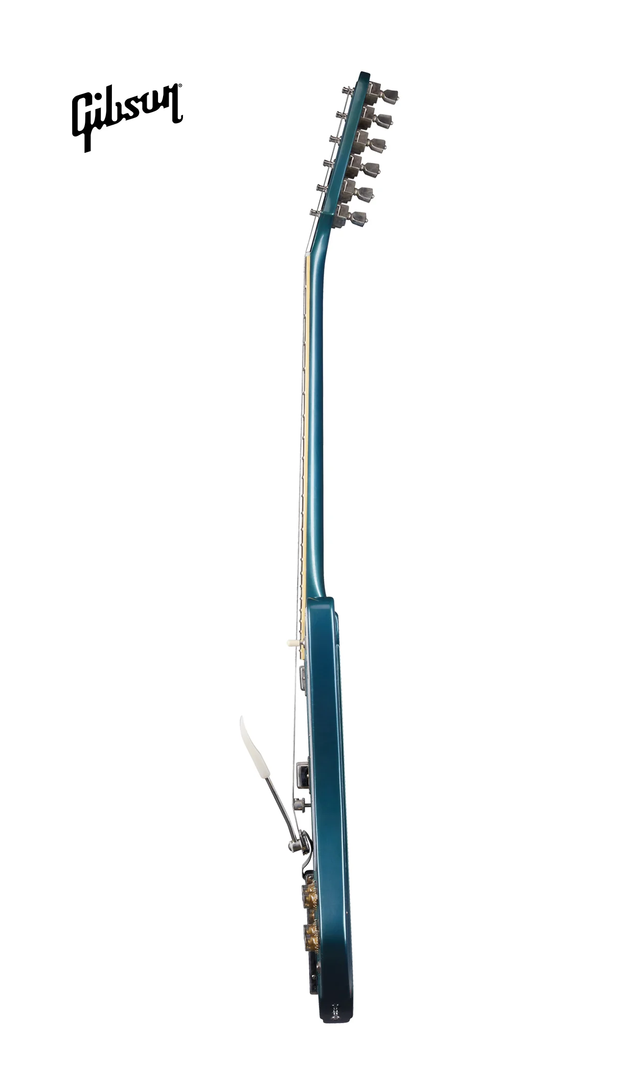 GIBSON 1963 FIREBIRD V WITH MAESTRO VIBROLA ULTRA LIGHT AGED ELECTRIC GUITAR - PELHAM BLUE - Image 3