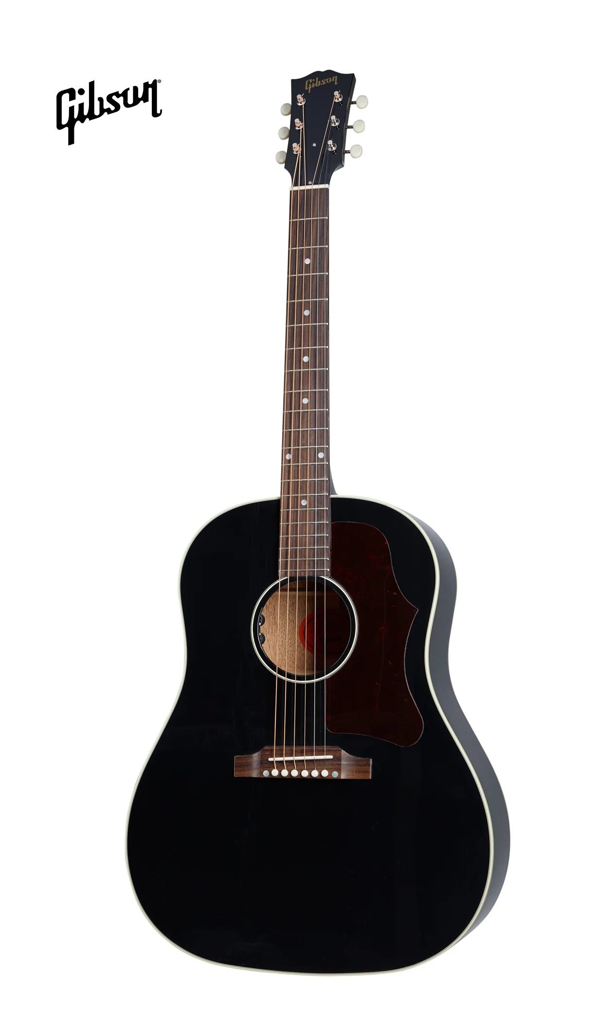 GIBSON 50S J-45 ORIGINAL ACOUSTIC-ELECTRIC GUITAR - EBONY - Image 2