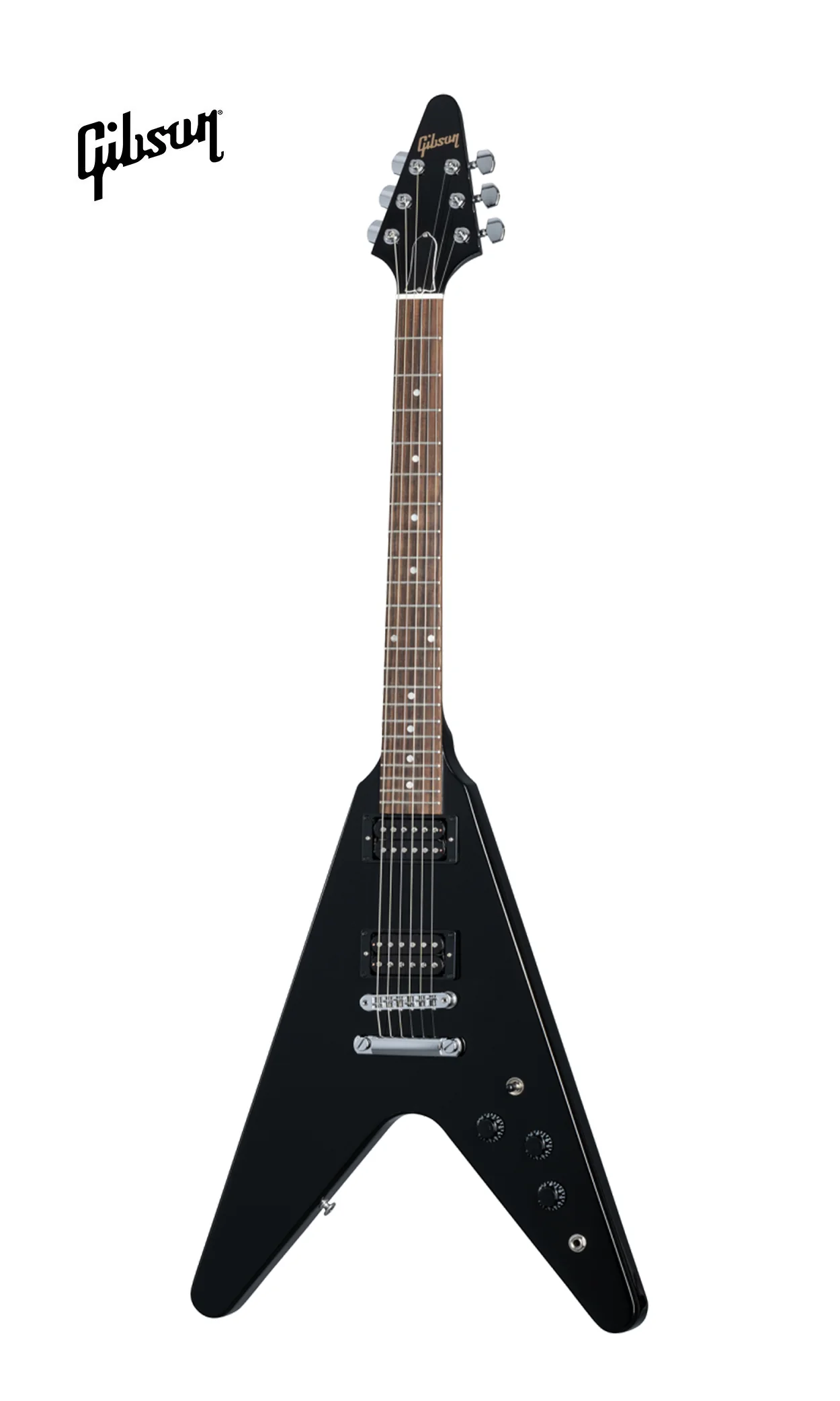 GIBSON 80S FLYING V SOLIDBODY ELECTRIC GUITAR - EBONY - Image 2