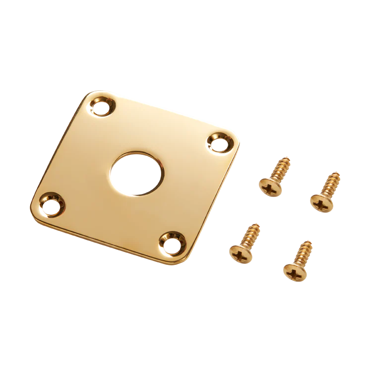 GIBSON ACCESSORIES LES PAUL METAL JACK PLATE - GOLD (PRJP-020)
