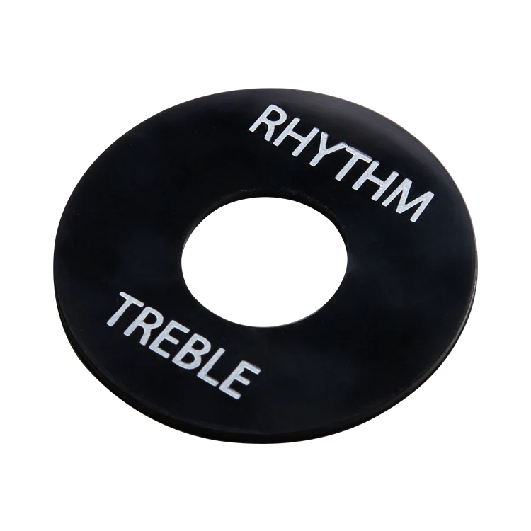 GIBSON ACCESSORIES TOGGLE SWITCH WASHER - BLACK W/ WHITE IMPRINT (PRWA-020) - Image 2