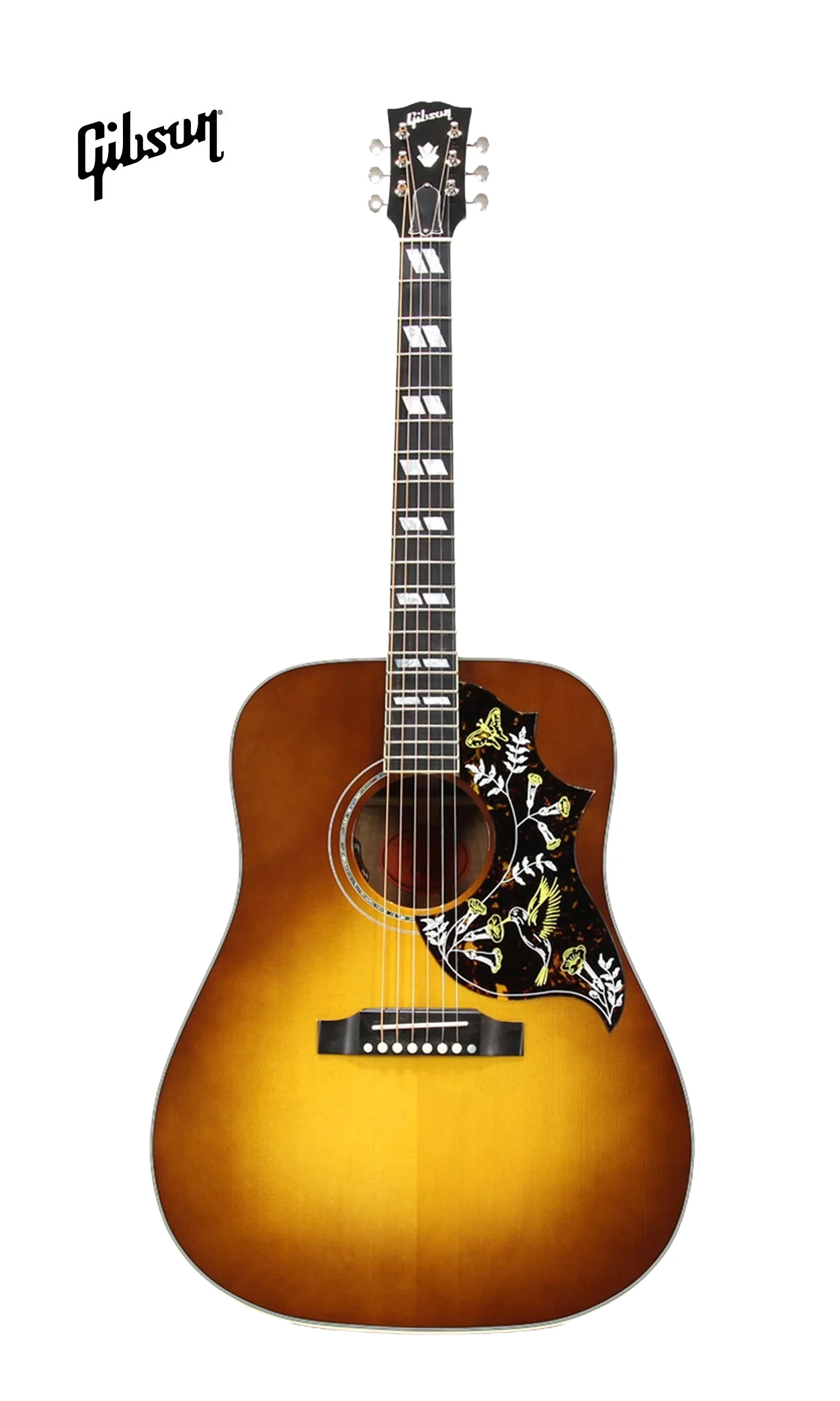 GIBSON ACOUSTIC HUMMINGBIRD KOA/CARPATHIAN SPRUCE ACOUSTIC-ELECTRIC GUITAR - HONEYBURST - Image 2
