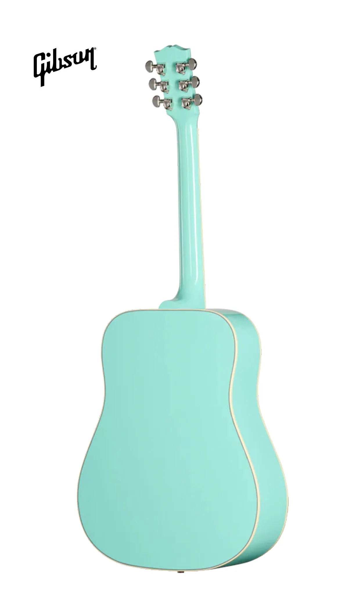 GIBSON ACOUSTIC HUMMINGBIRD STANDARD LEFT-HANDED ACOUSTIC-ELECTRIC GUITAR - SOUTHWESTERN TURQUOISE - Image 3