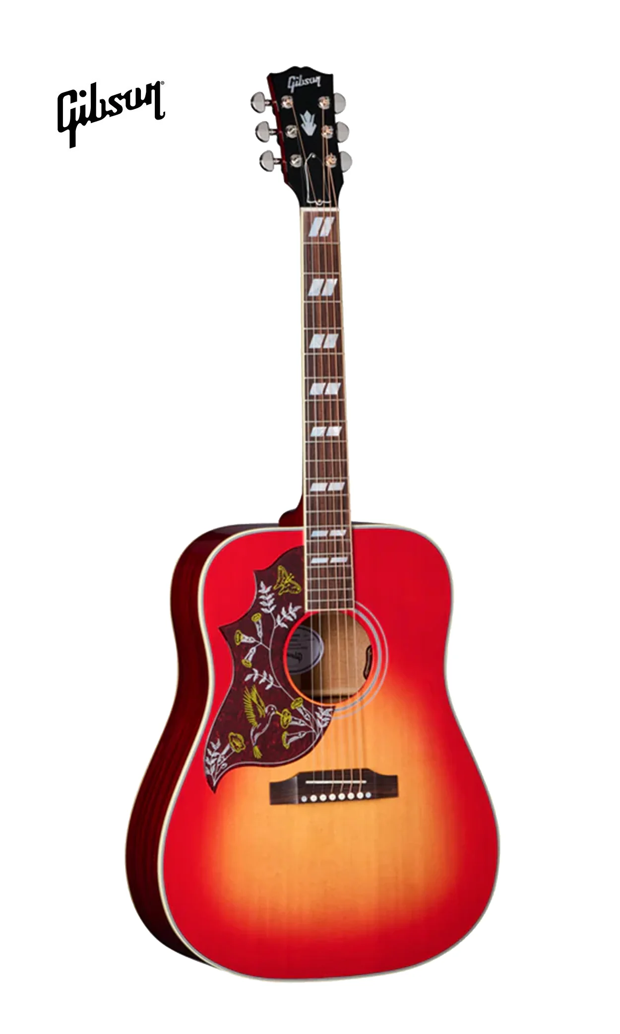 GIBSON ACOUSTIC HUMMINGBIRD STANDARD LEFT-HANDED ACOUSTIC-ELECTRIC GUITAR - VINTAGE CHERRY SUNBURST - Image 2