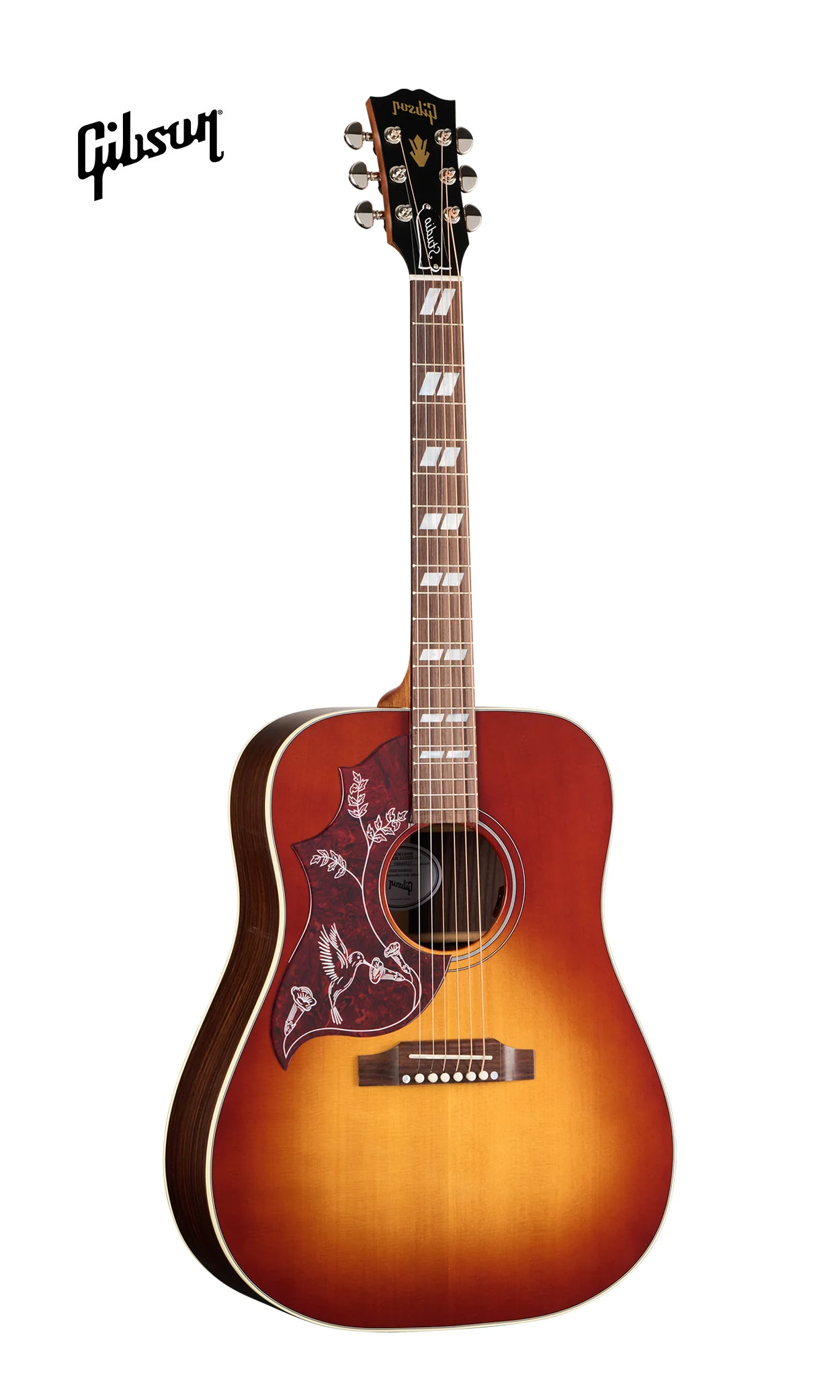 GIBSON ACOUSTIC HUMMINGBIRD STUDIO ROSEWOOD LEFT-HANDED ACOUSTIC-ELECTRIC GUITAR - ROSEWOOD BURST WITH GLOSS TOP - Image 2