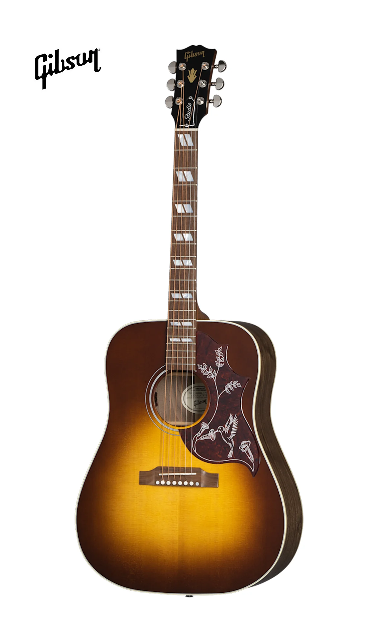 GIBSON ACOUSTIC HUMMINGBIRD STUDIO WALNUT ACOUSTIC-ELECTRIC GUITAR - WALNUT BURST - Image 2