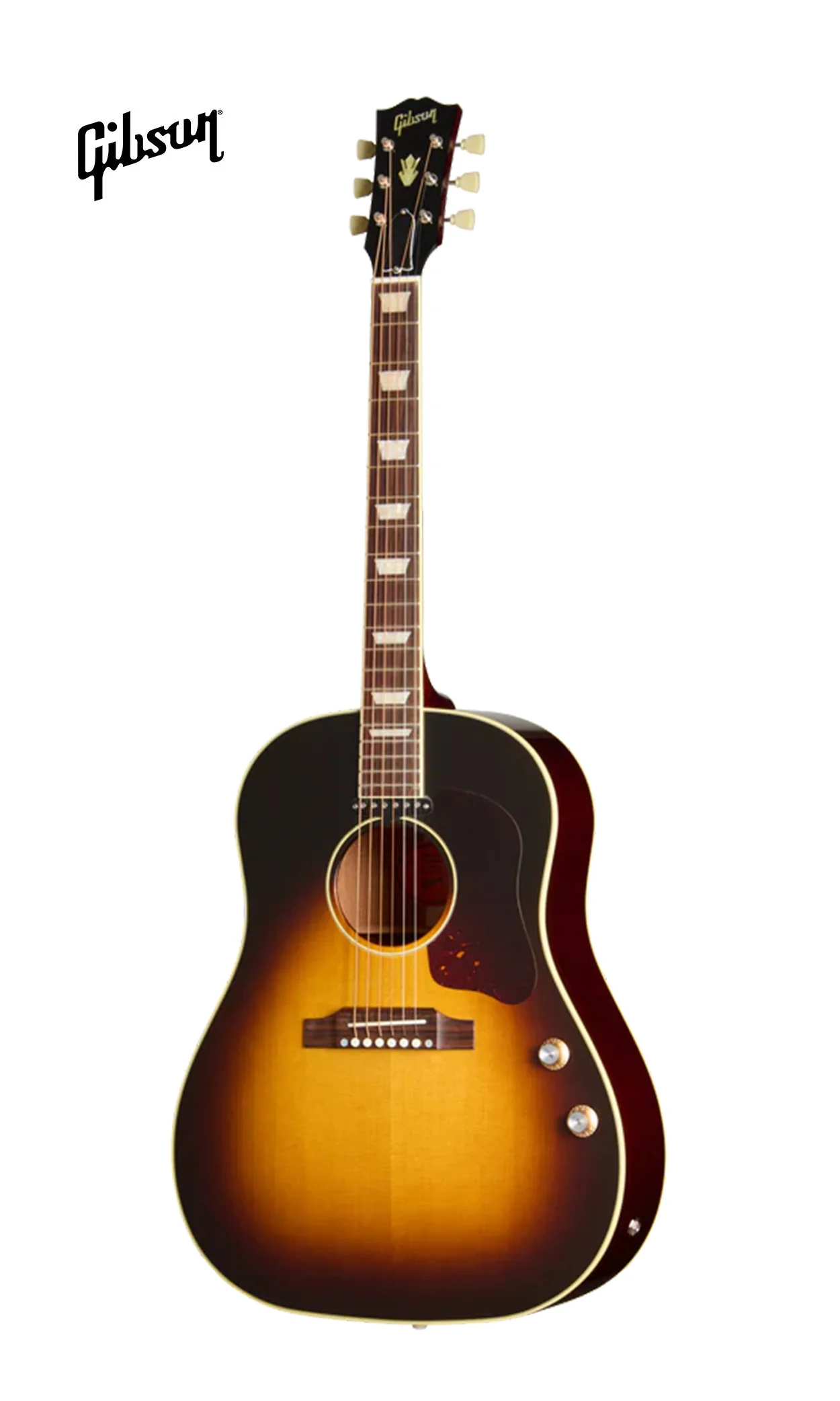 GIBSON ACOUSTIC J-160E ORIGINAL ACOUSTIC-ELECTRIC GUITAR - VINTAGE SUNBURST - Image 2